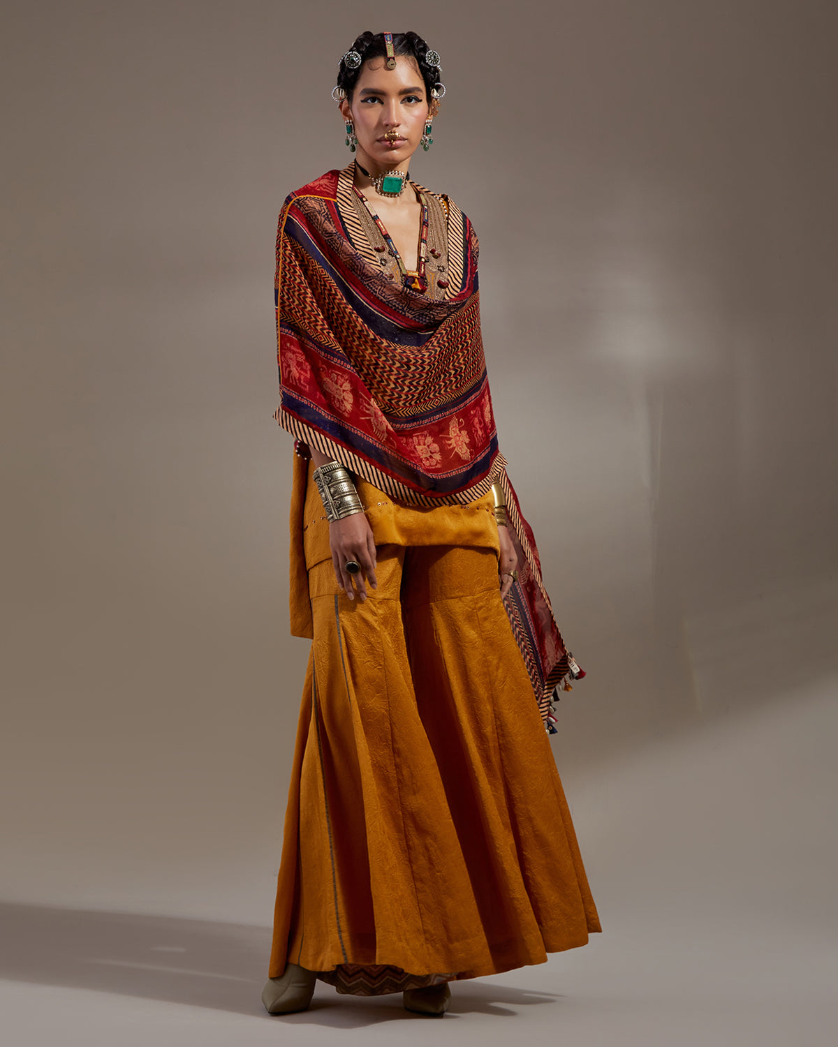 Yellow Topaz Mitra Short Kurta Set