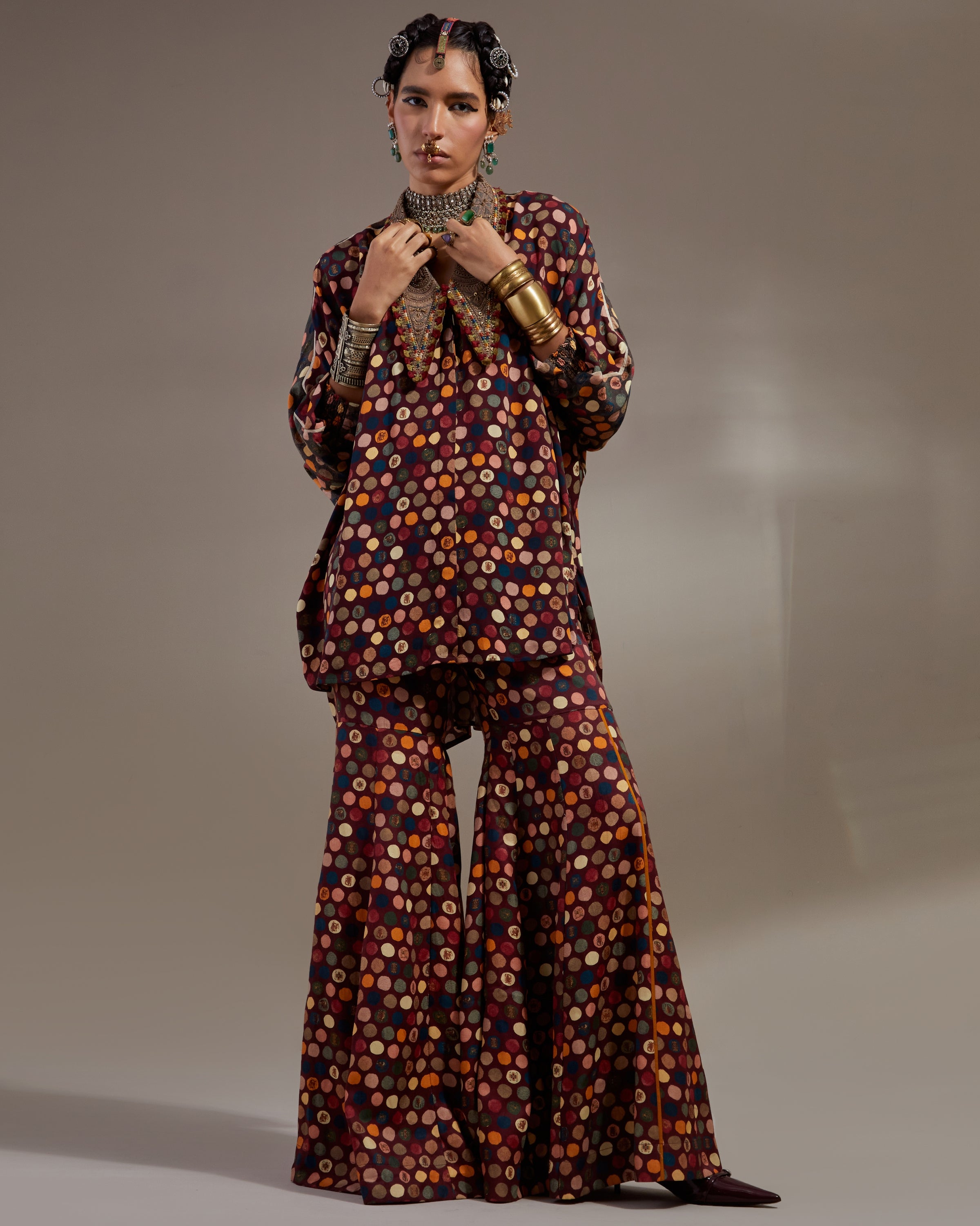 Jamuni Mandala Shirt & Gharara Set