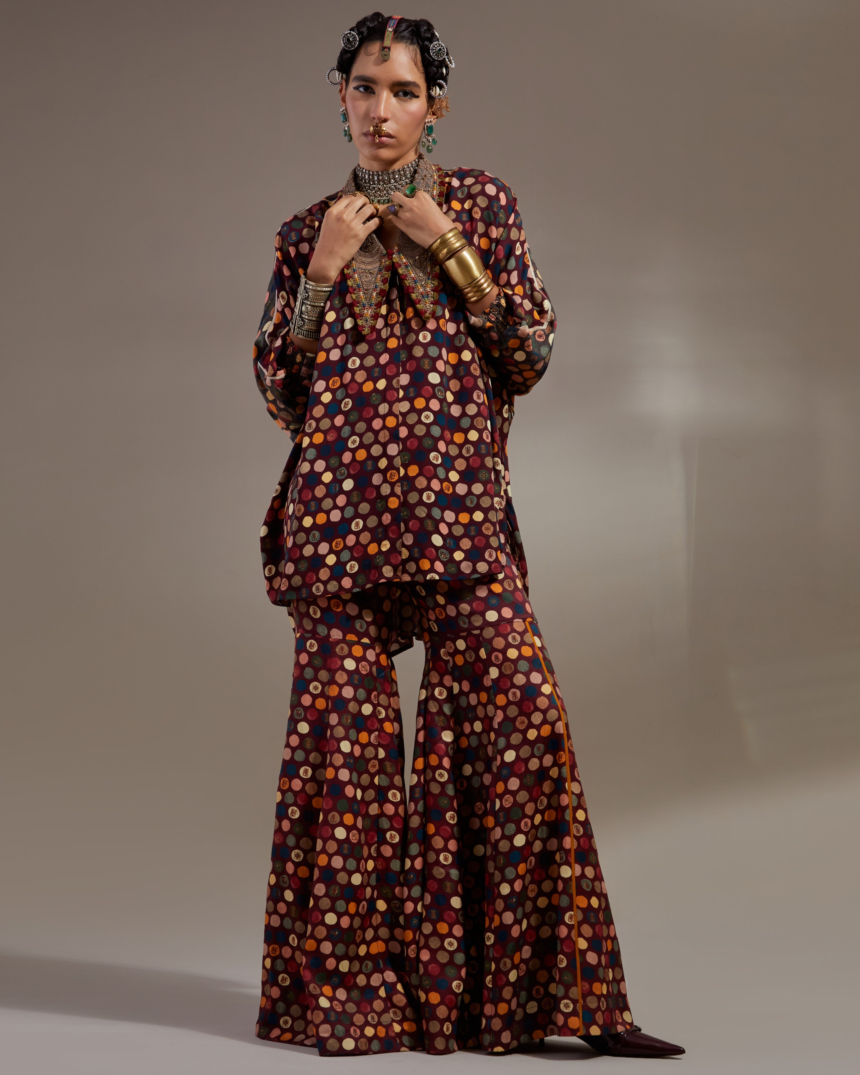 Jamuni Mandala Shirt & Gharara Set