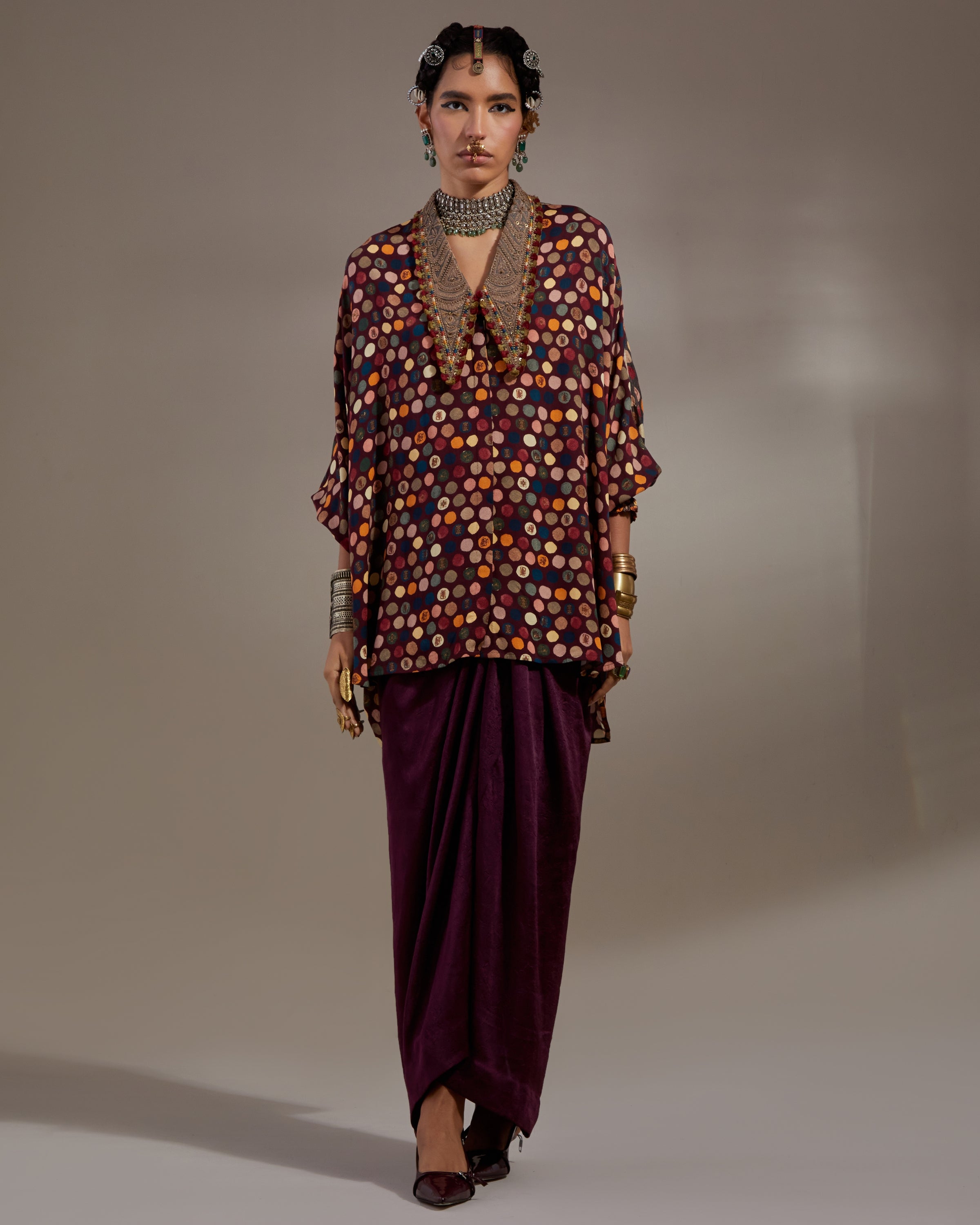 Jamuni Mandala Shirt & Skirt Set