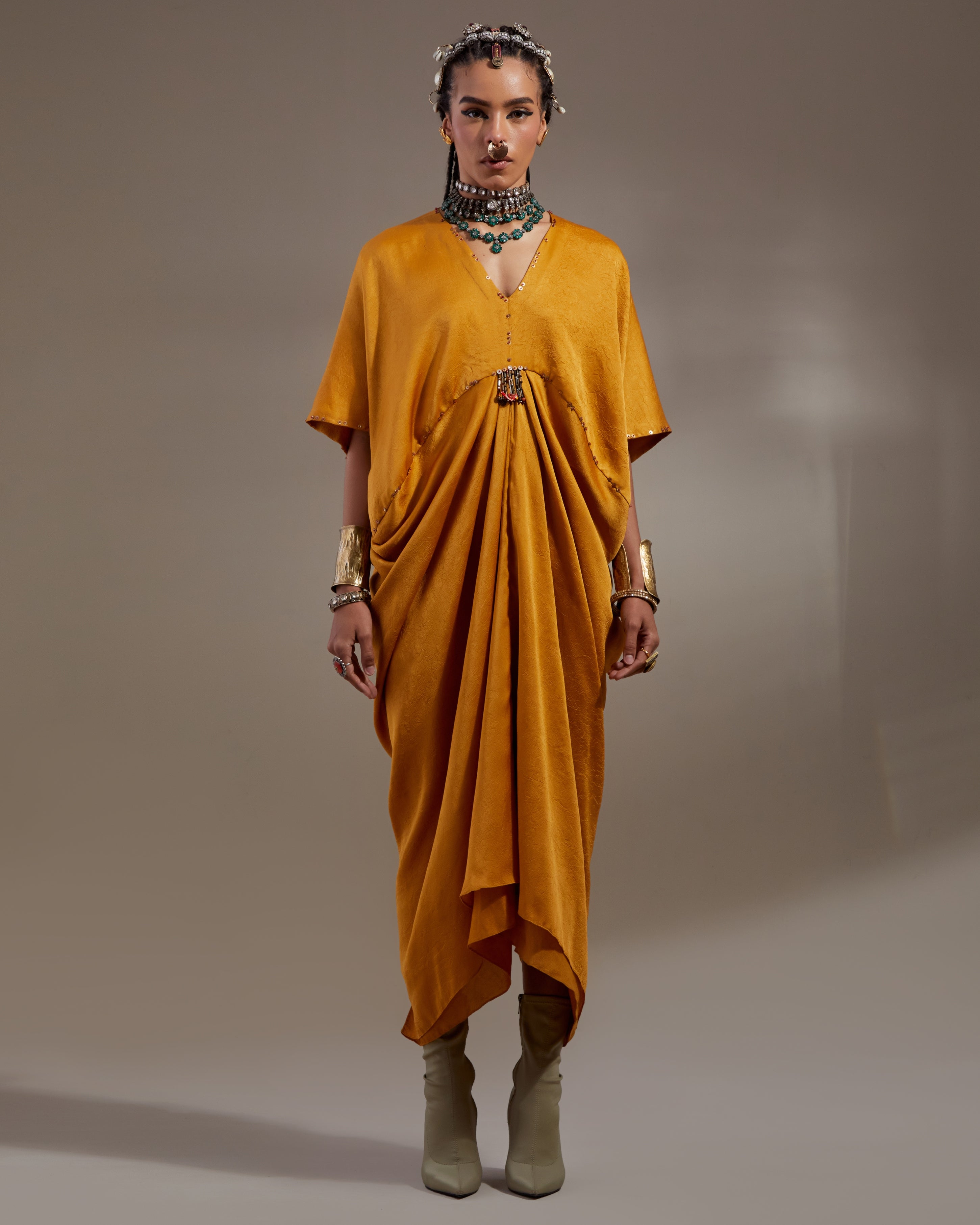 Yellow Topaz Zia Trapeze Dress