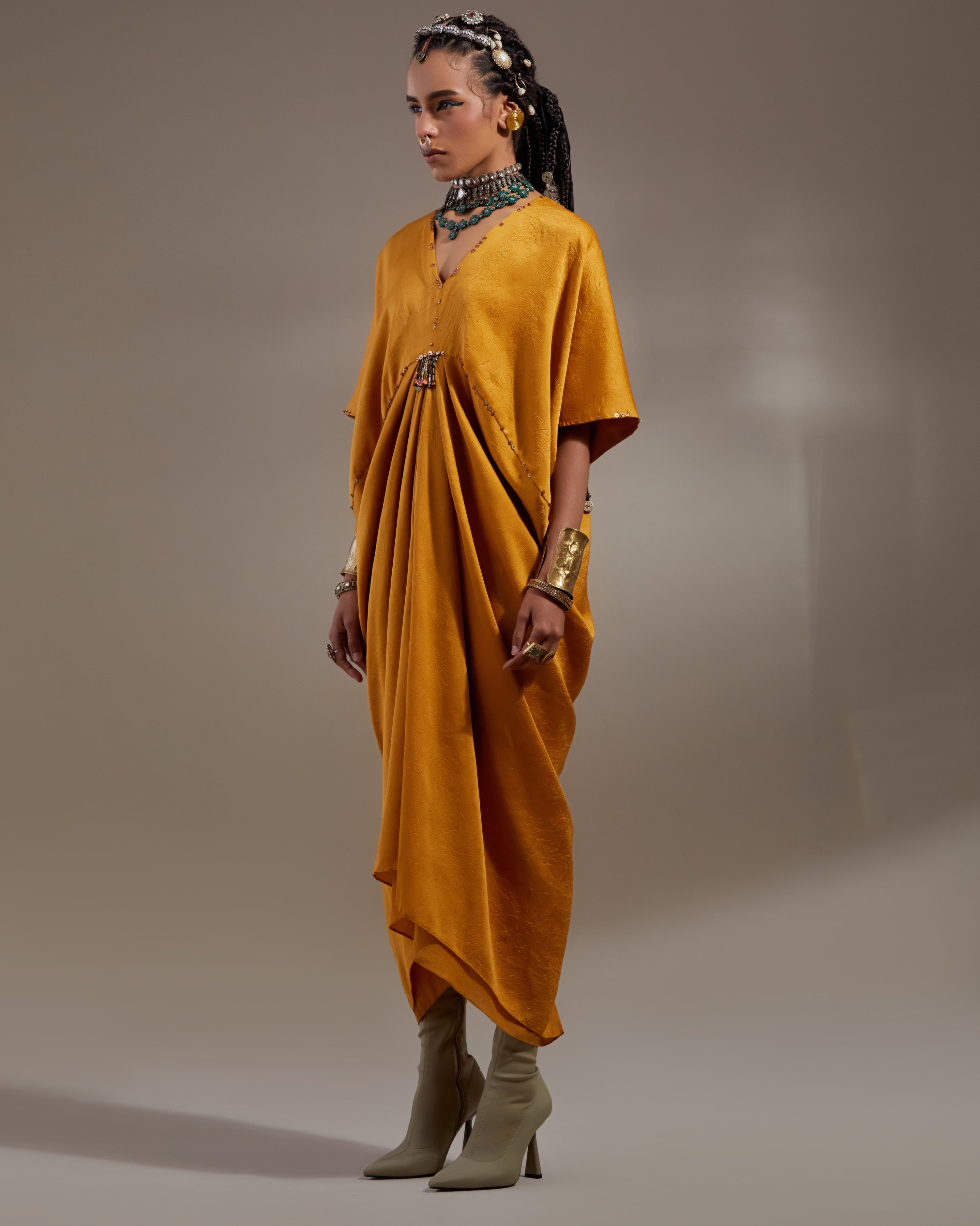 Yellow Topaz Zia Trapeze Dress
