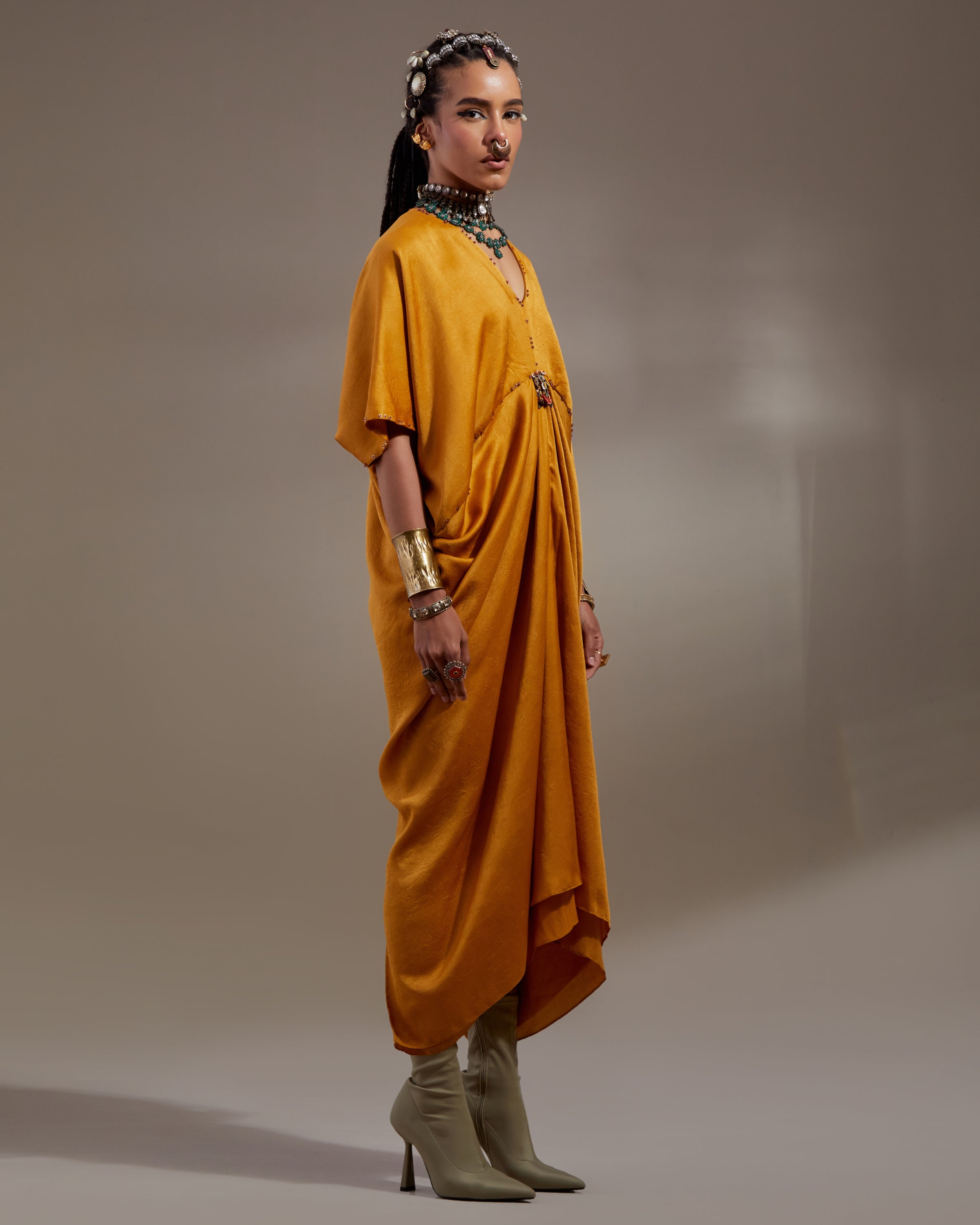 Yellow Topaz Zia Trapeze Dress