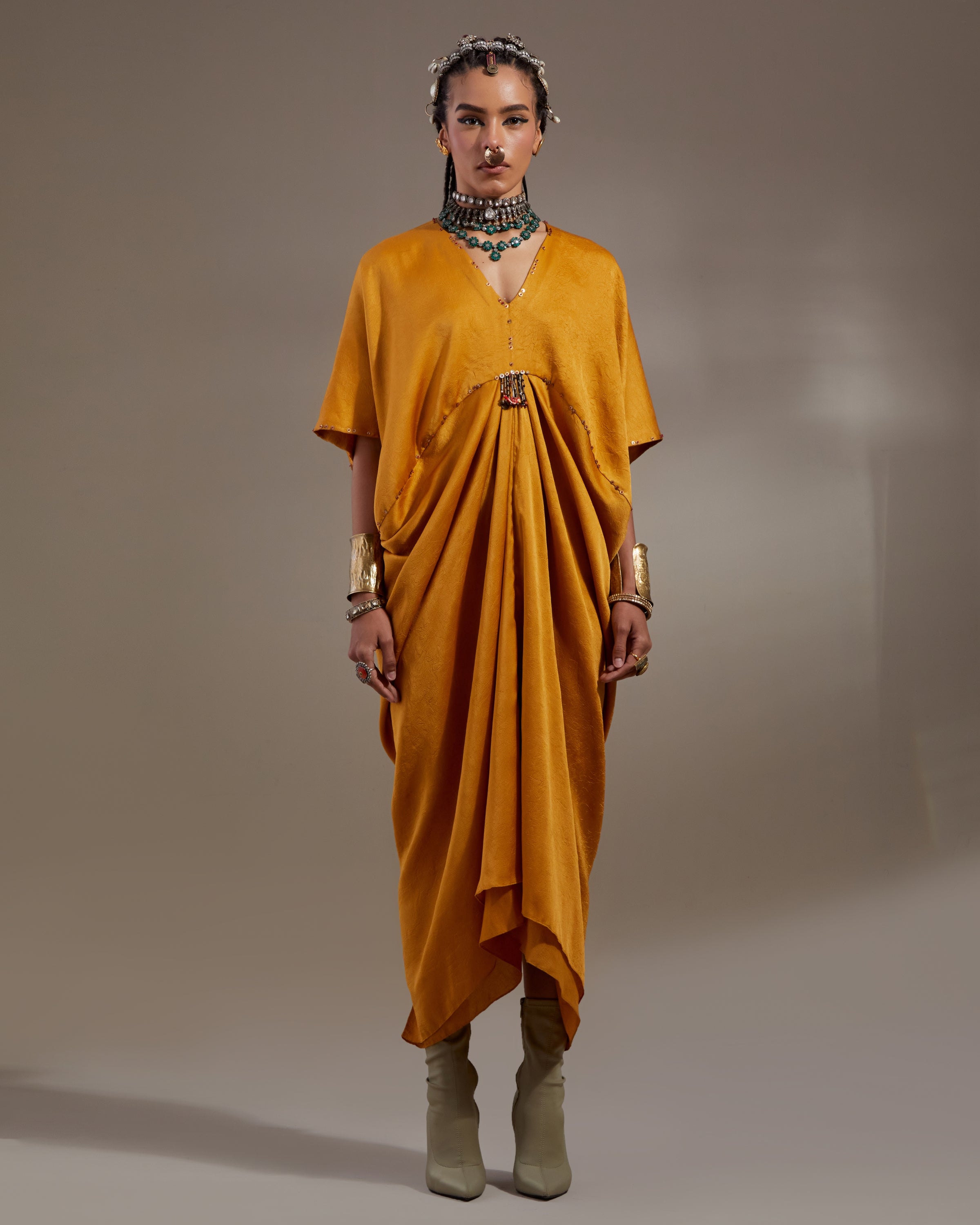 Yellow Topaz Zia Trapeze Dress