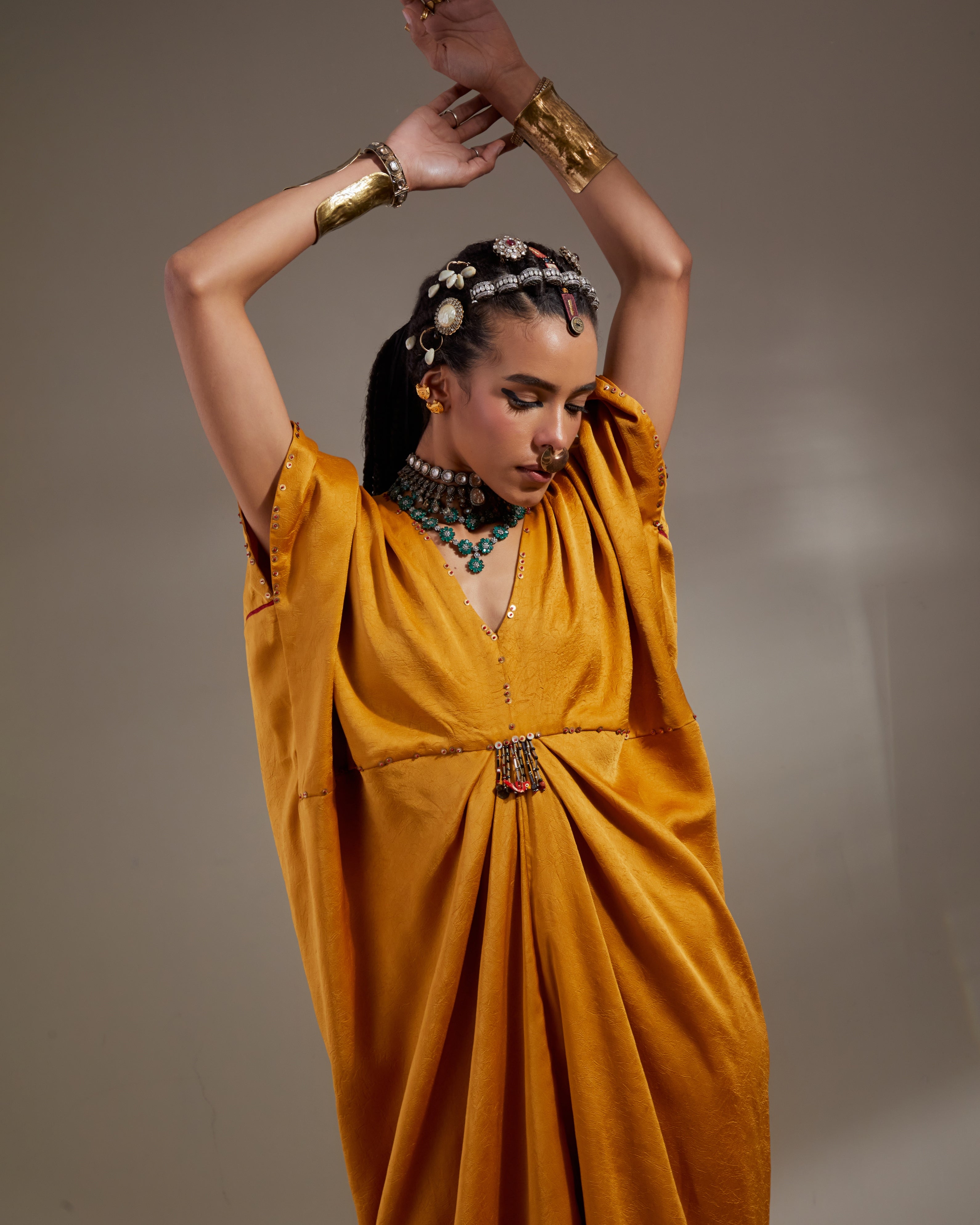 Yellow Topaz Zia Trapeze Dress