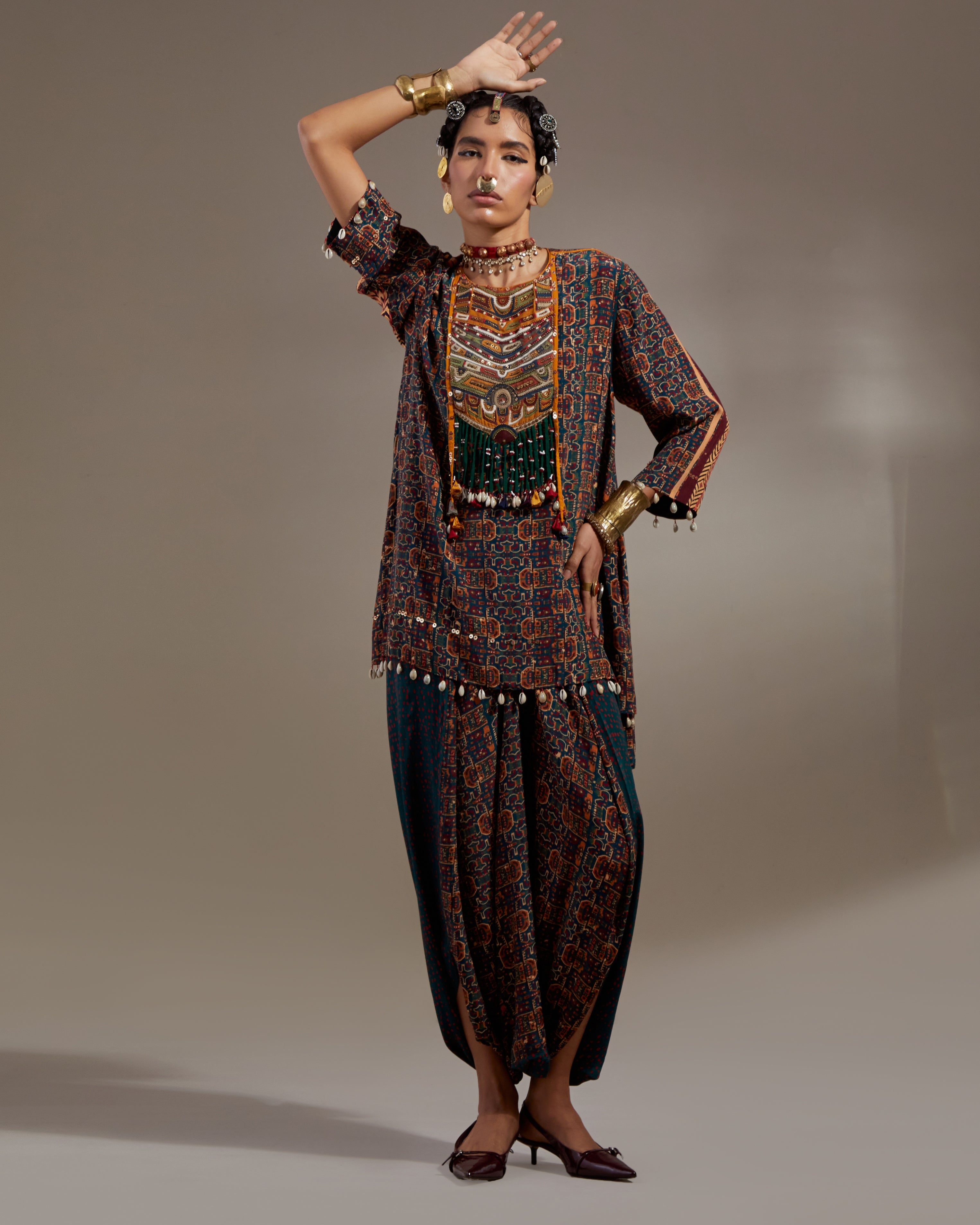 Hara Mitra Short Kurta Set