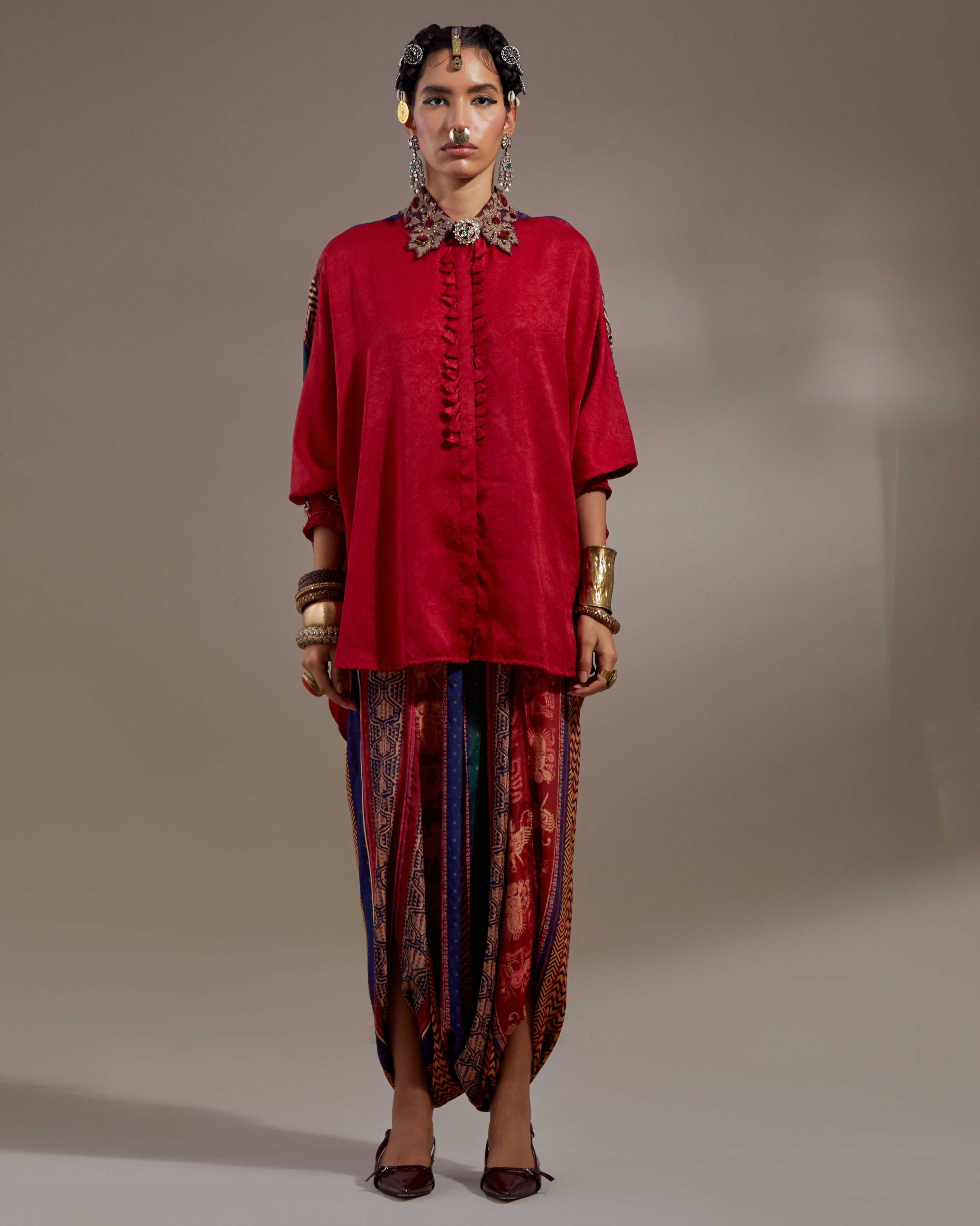 Anka Sindoor Mandala Shirt & Trouser Set