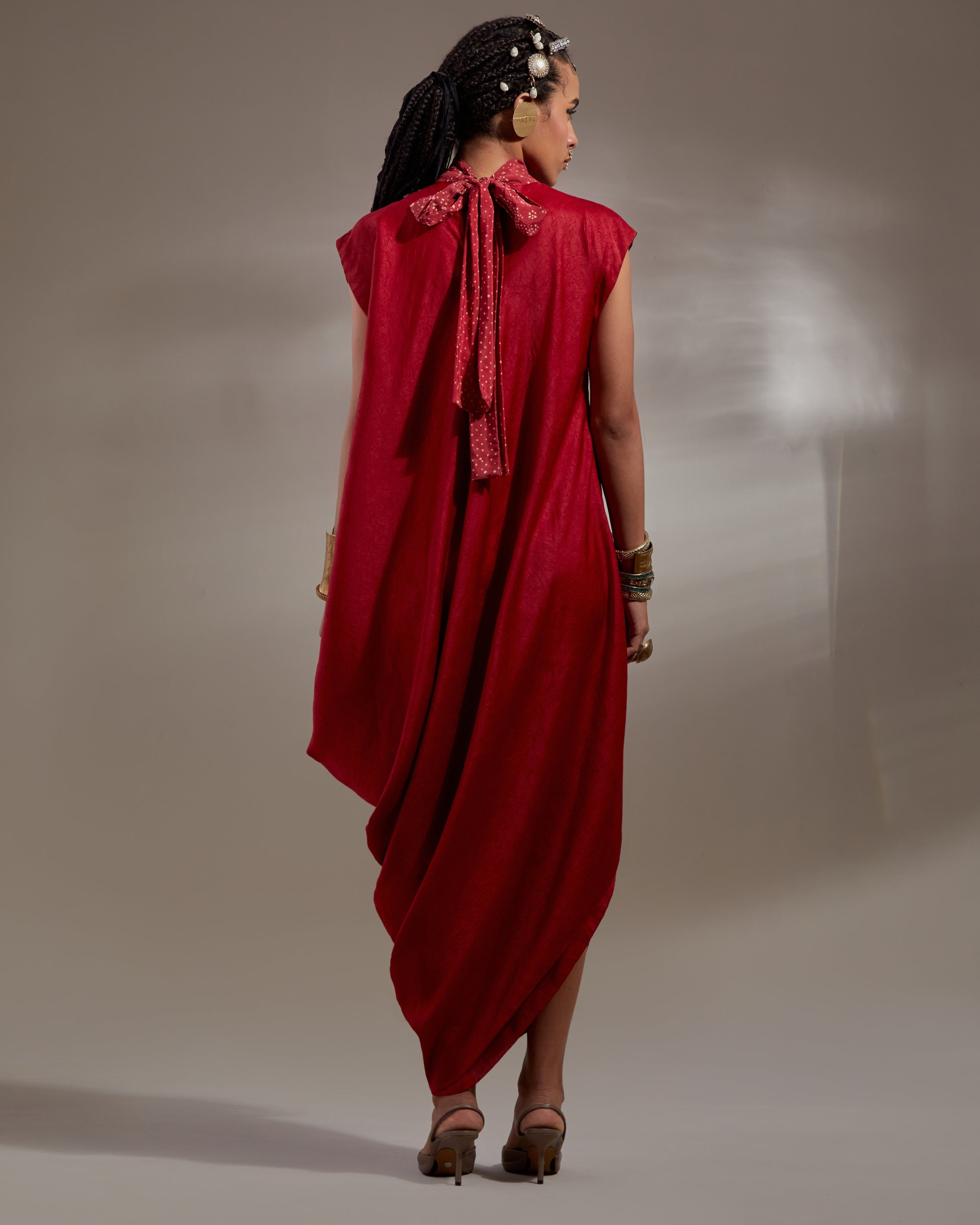 Sindoor Rasa Drop Shoulder Dress