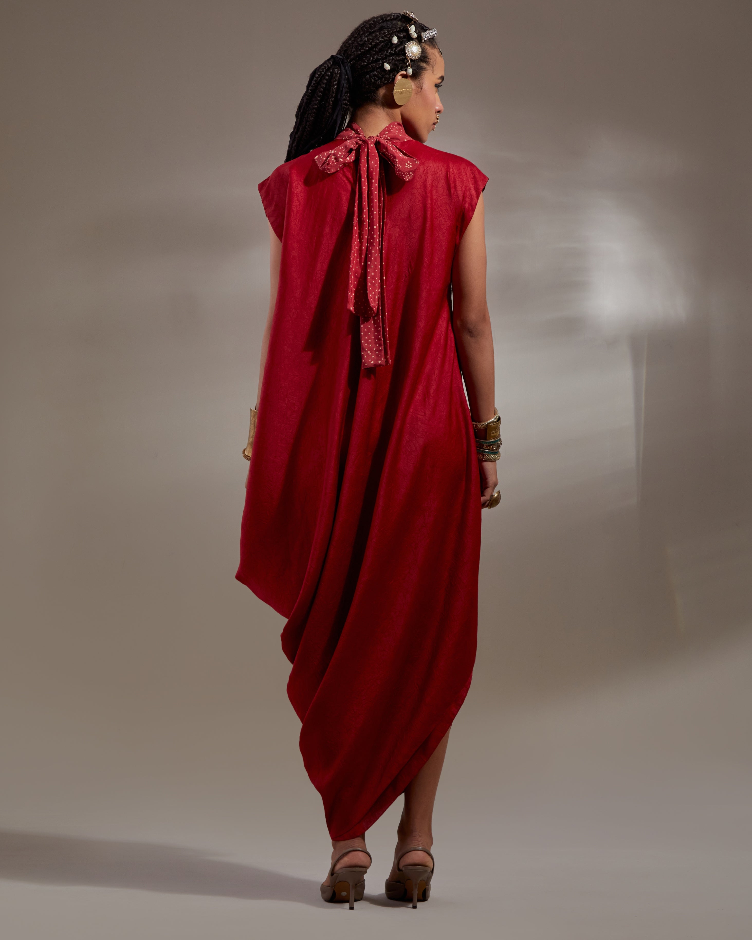 Sindoor Rasa Drop Shoulder Dress