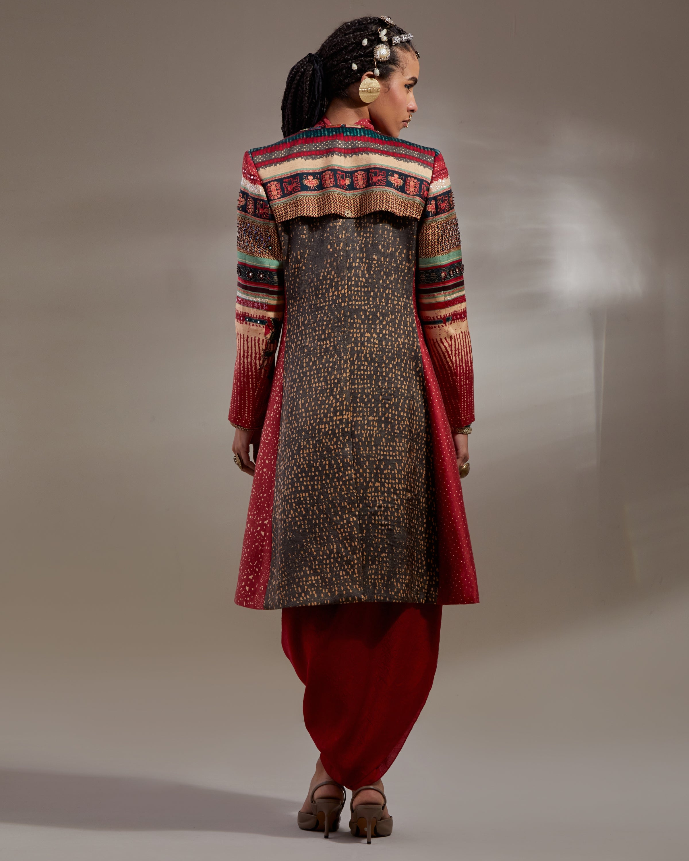 Sindoor Rasa Drop Shoulder Dress