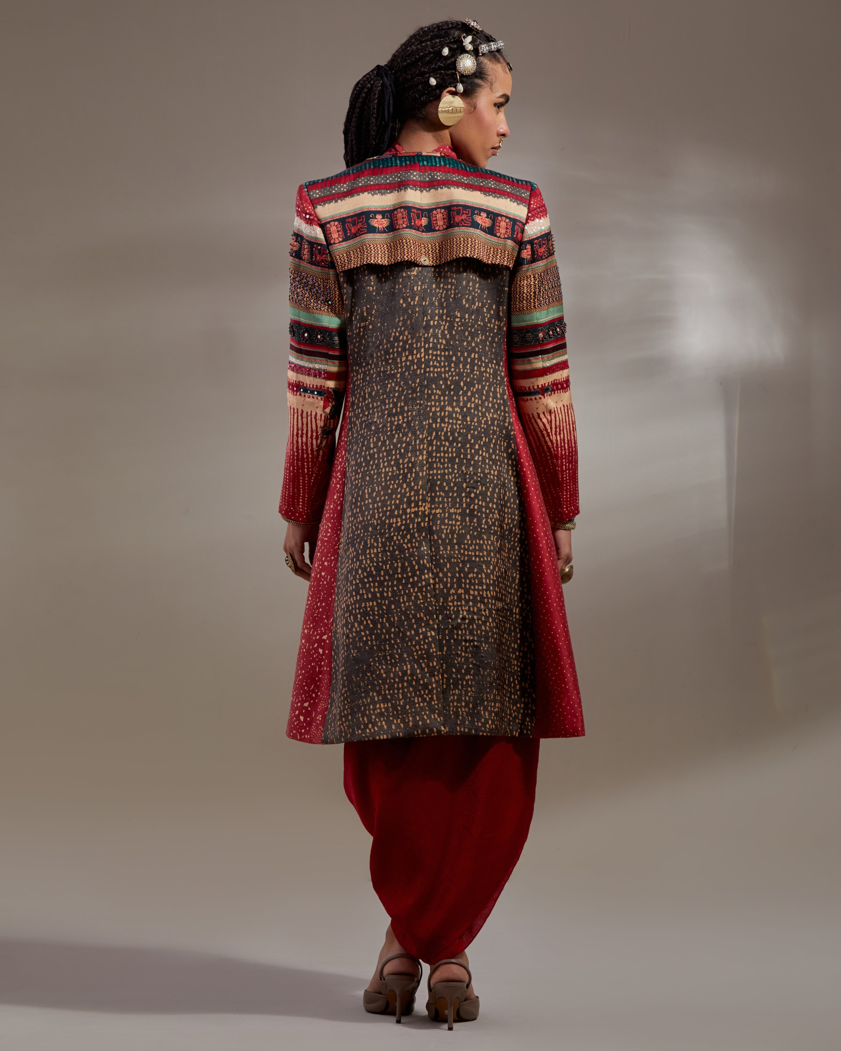 Sindoor Rasa Drop Shoulder Dress