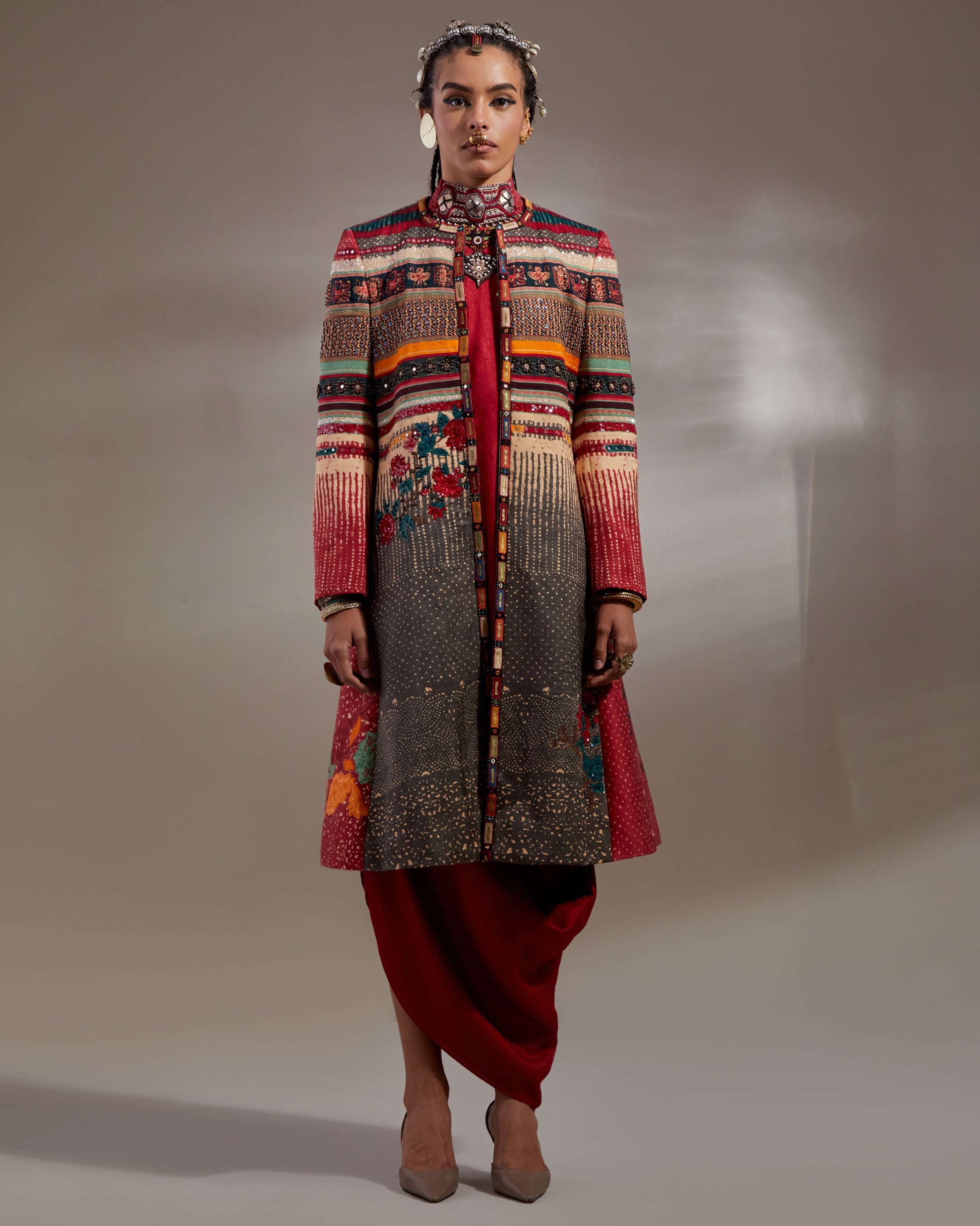 Sindoor Rasa Drop Shoulder Dress