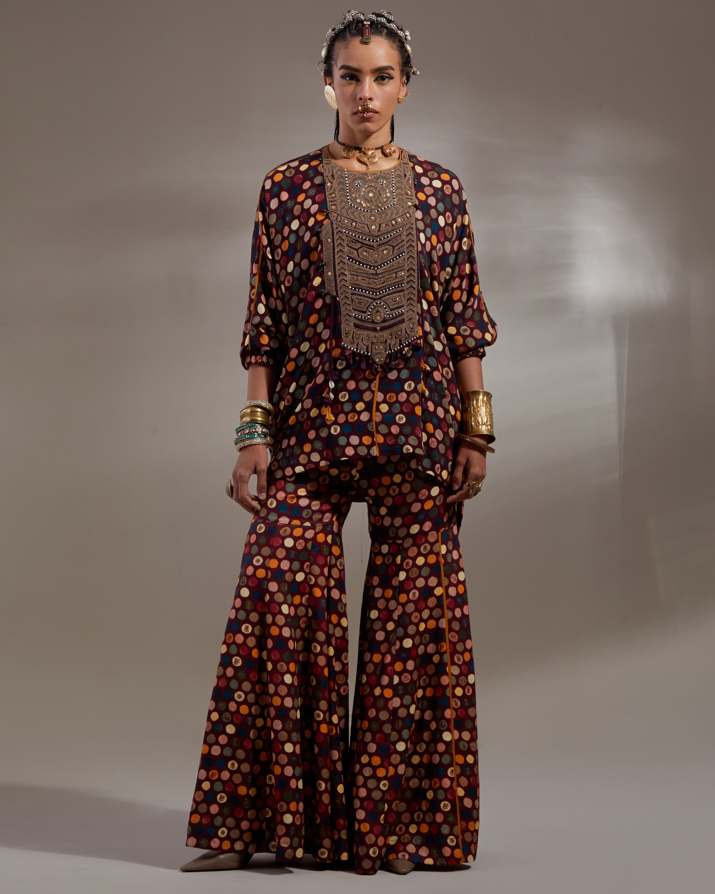 Anka Jamuni Mandala Shirt & Trouser Set