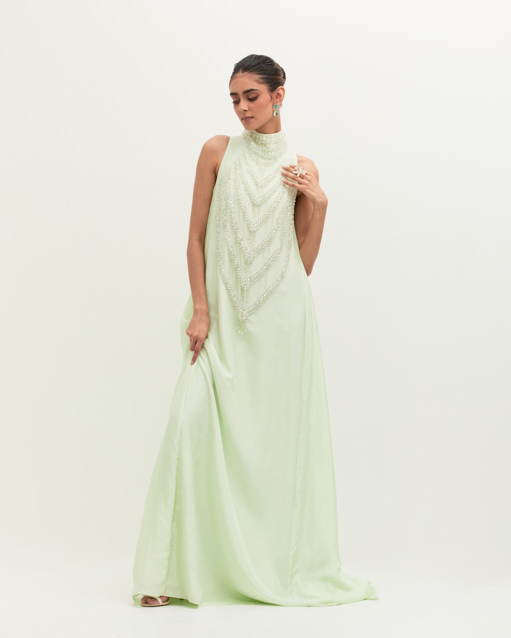 Fresh Mint Mala Gown