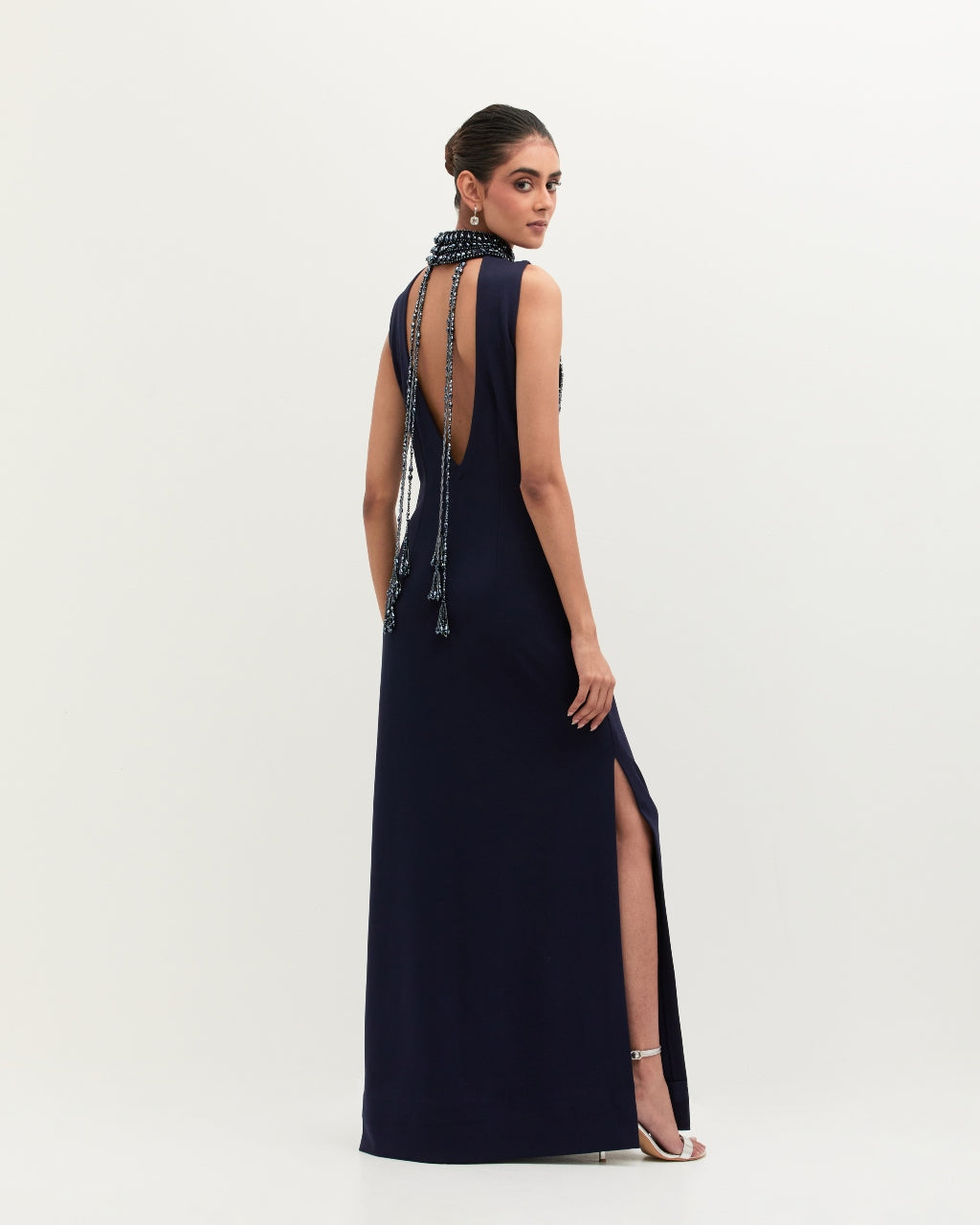 Navy Blue Mala Gown