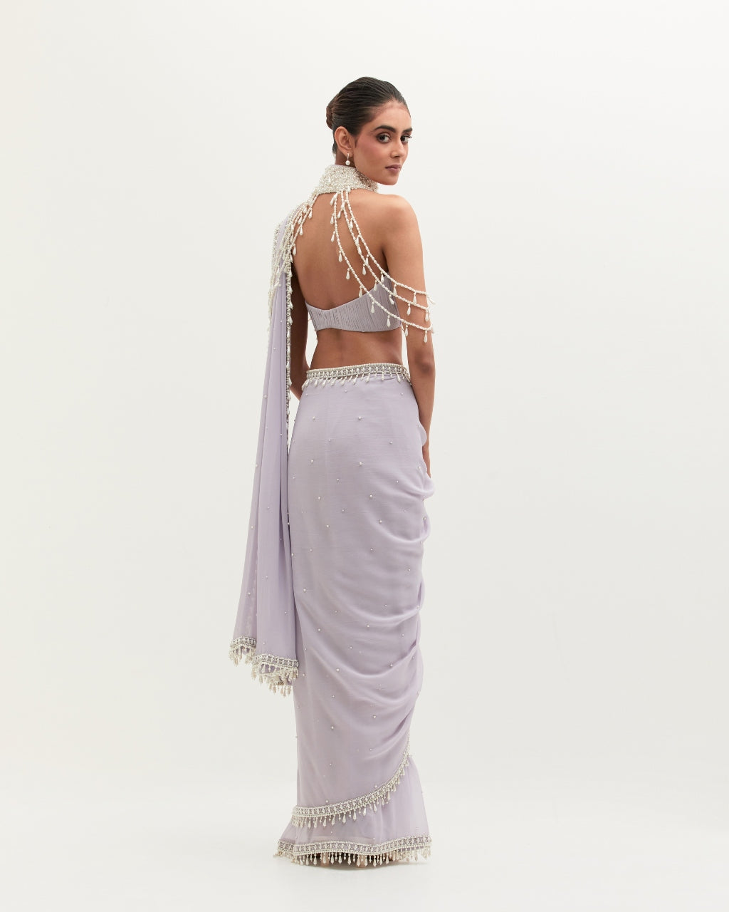 Lavender Shilpa Sari Set