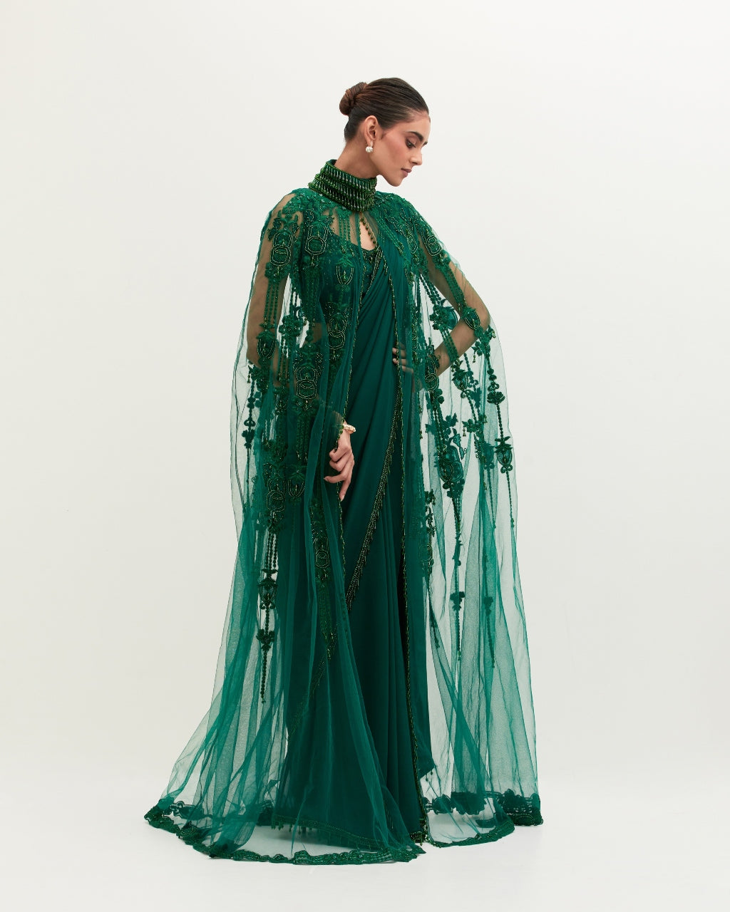 Emerald Masoom Sari Set