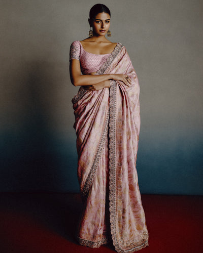 Rose Mist Sari
