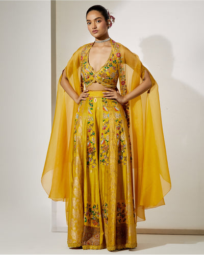 Sunlit Royale Embroidered Sharara Set