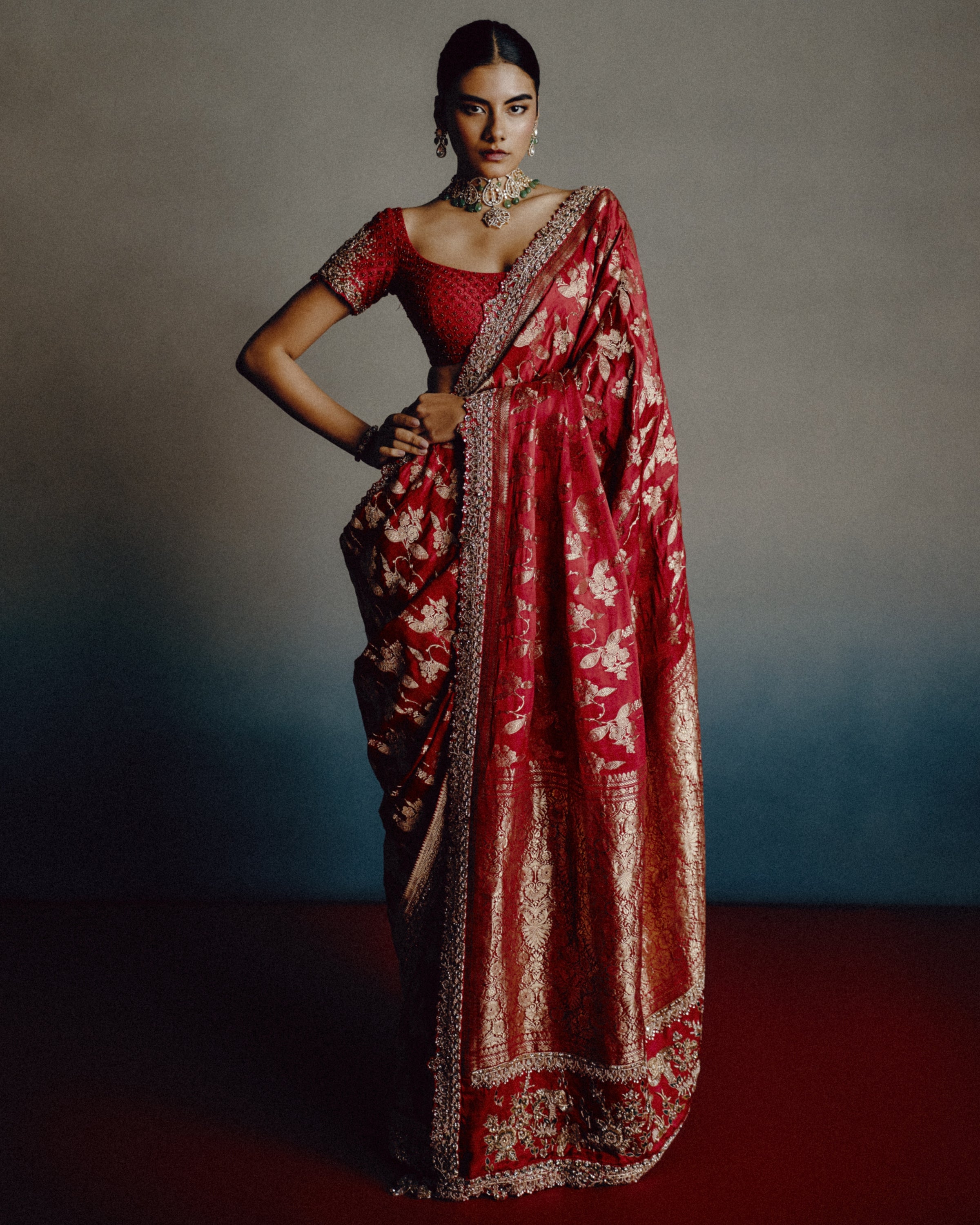 Red Epiphany Bridal Sari