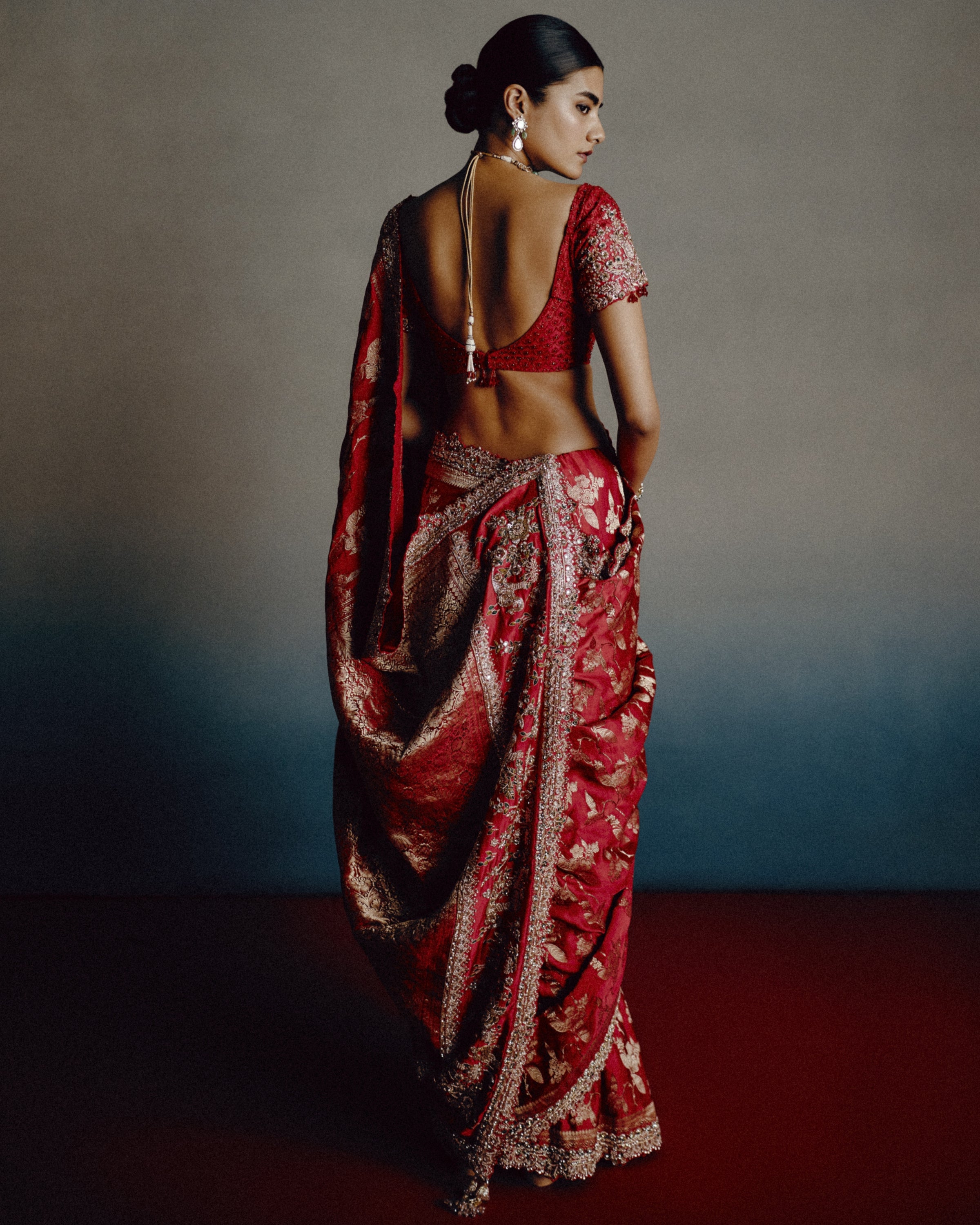 Red Epiphany Bridal Sari