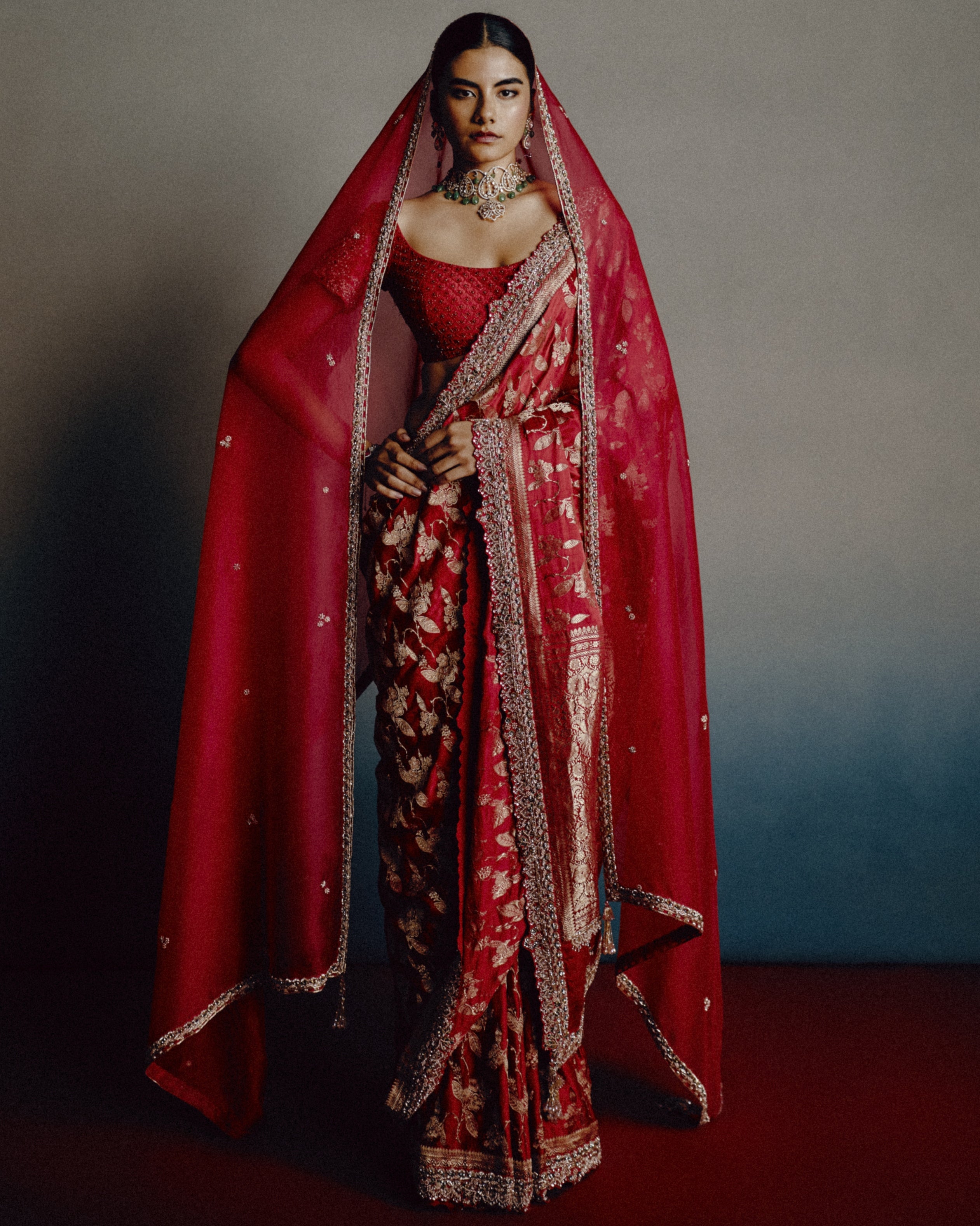 Red Epiphany Bridal Sari