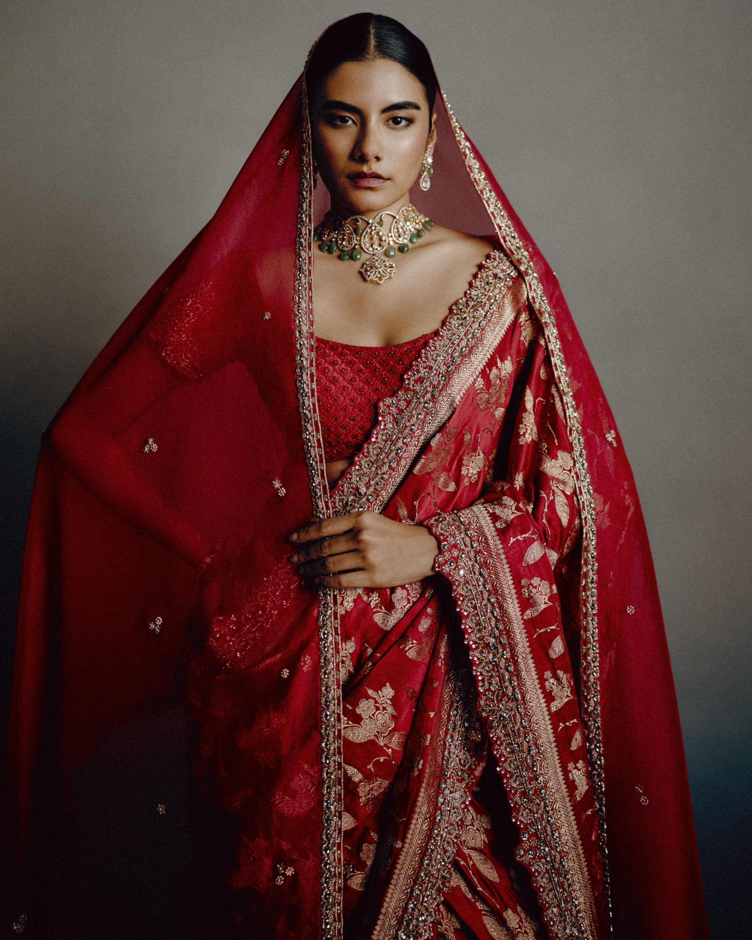 Red Epiphany Bridal Sari