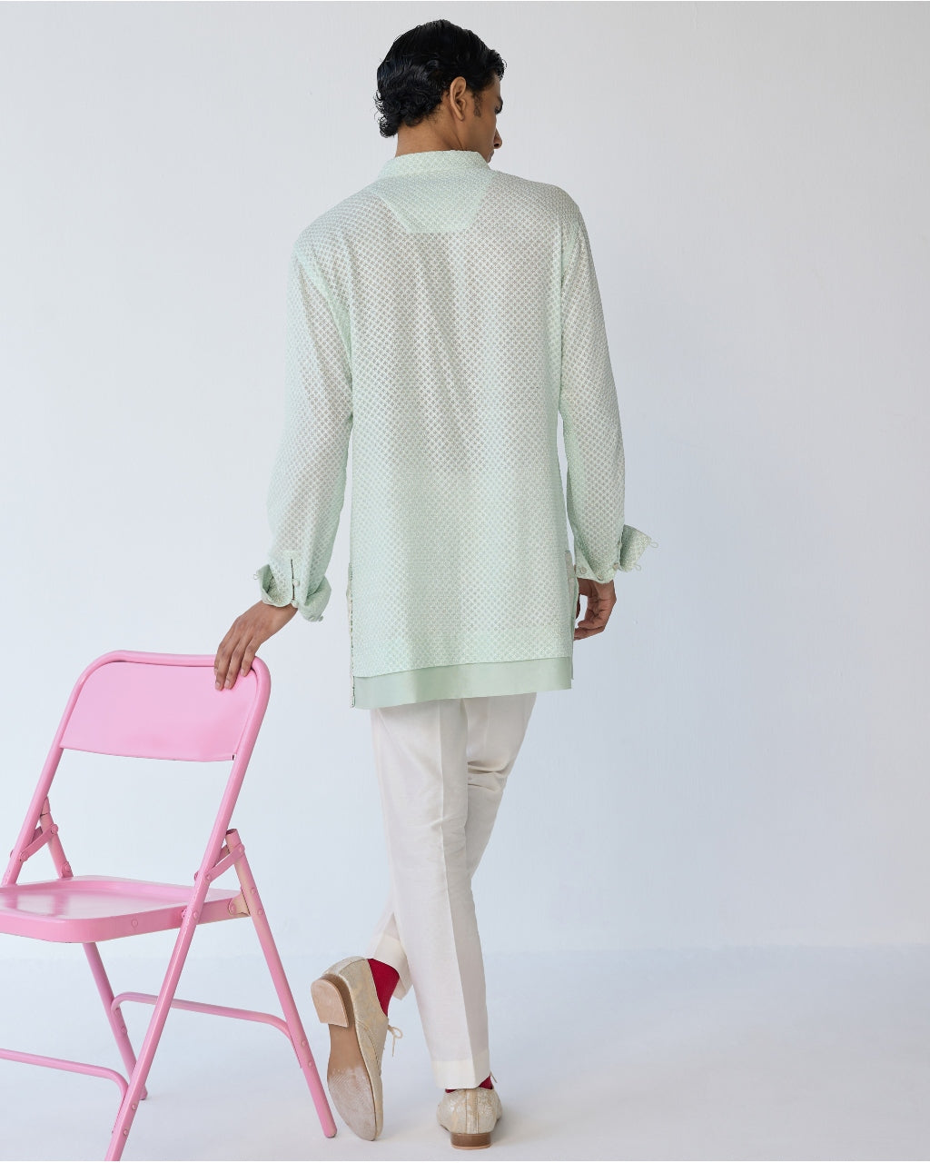 Square Open Achkan Set