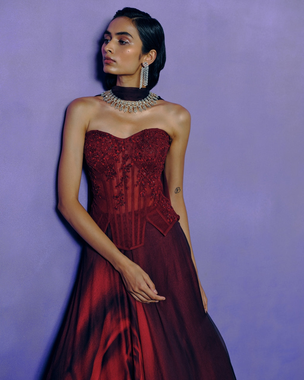 Scarlet Desire Corset & Skirt Set