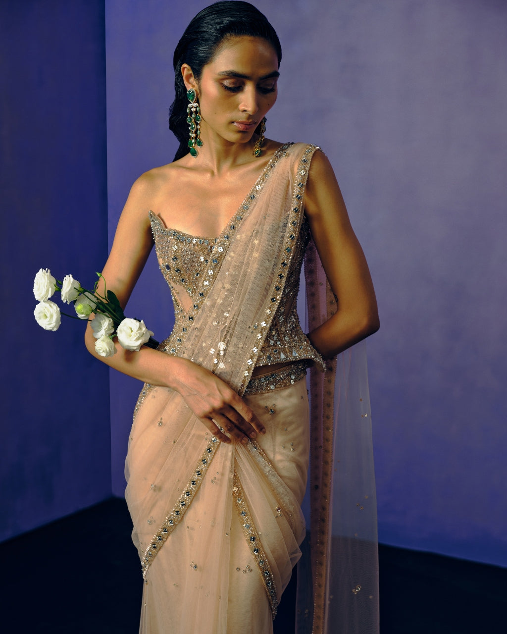 The Afterglow Drape Sari