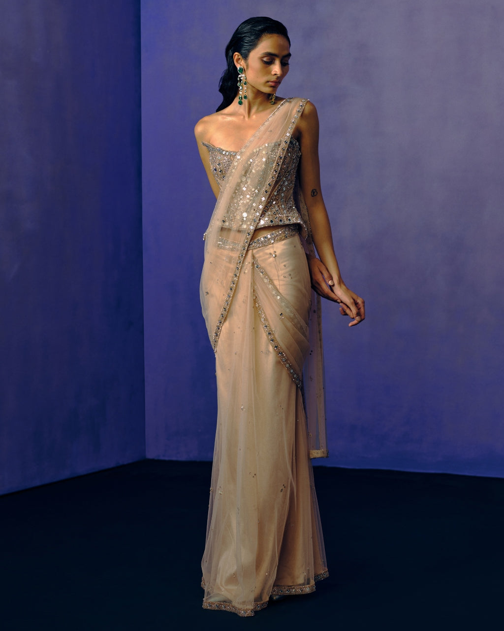 The Afterglow Drape Sari