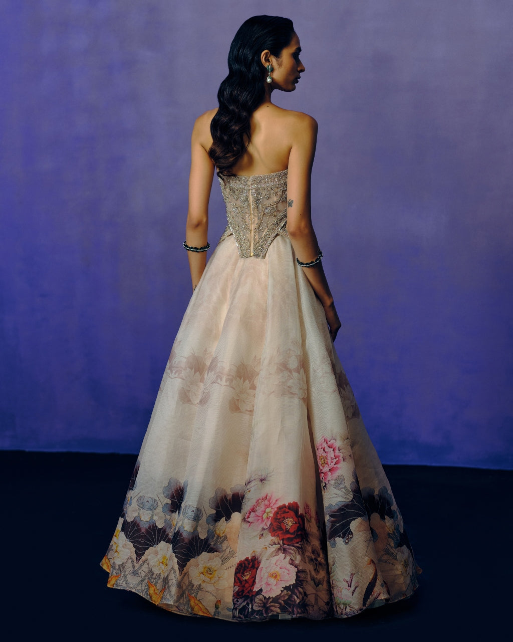 Whispered Petals Ball Gown