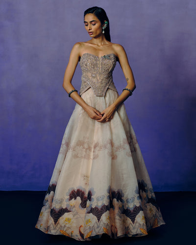 Whispered Petals Ball Gown