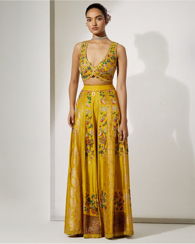 Sunlit Royale Embroidered Sharara Set