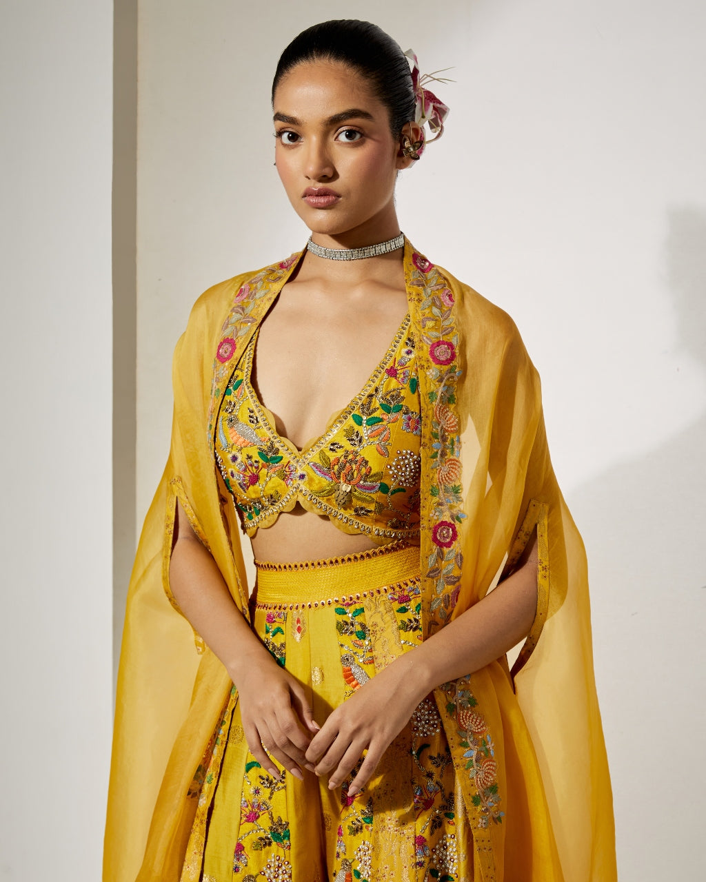 Sunlit Royale Embroidered Sharara Set