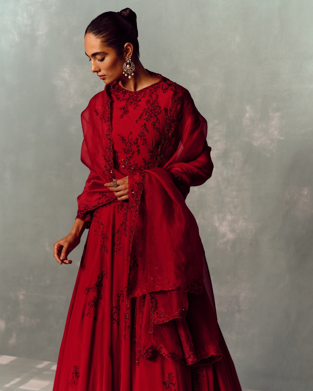 The Imperial Ruby Anarkali