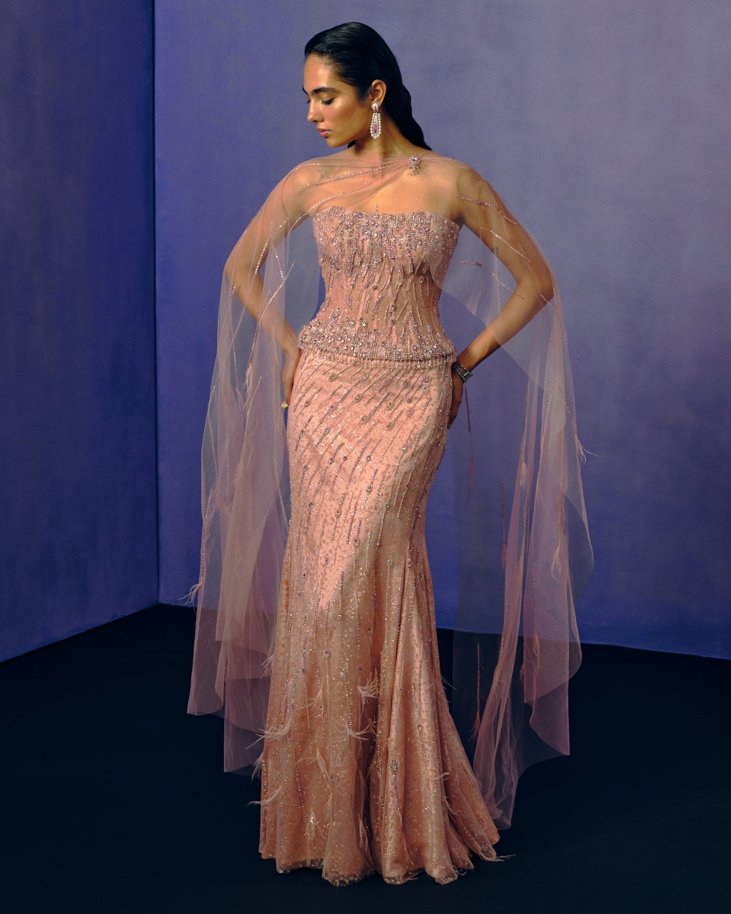 Blush Mirage Corset & Skirt Set