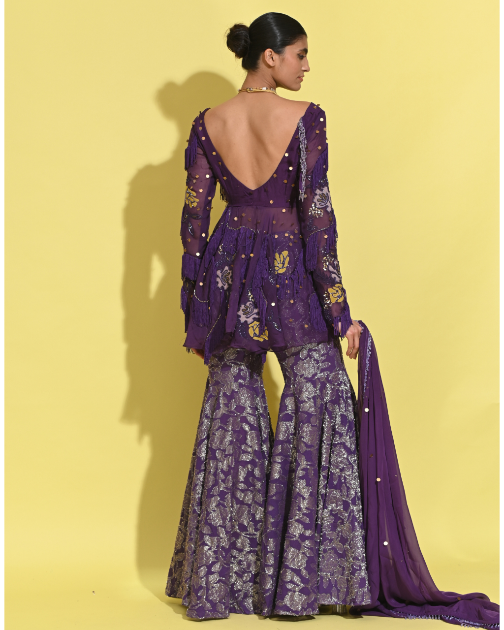 Berry Peplum Set