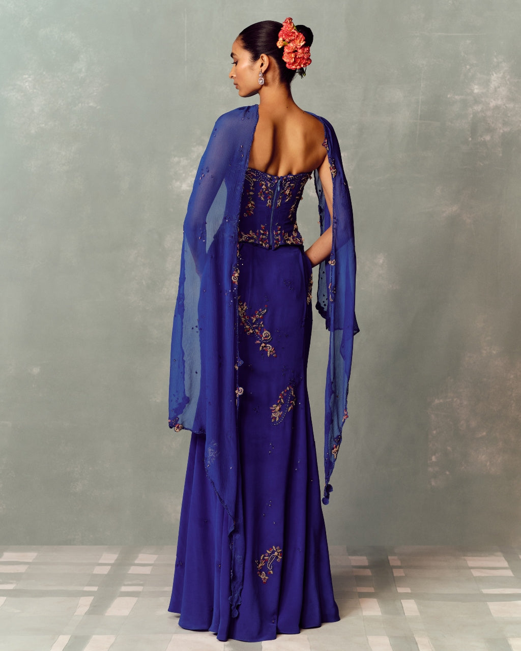 Azure Muse Corset And Skirt Set