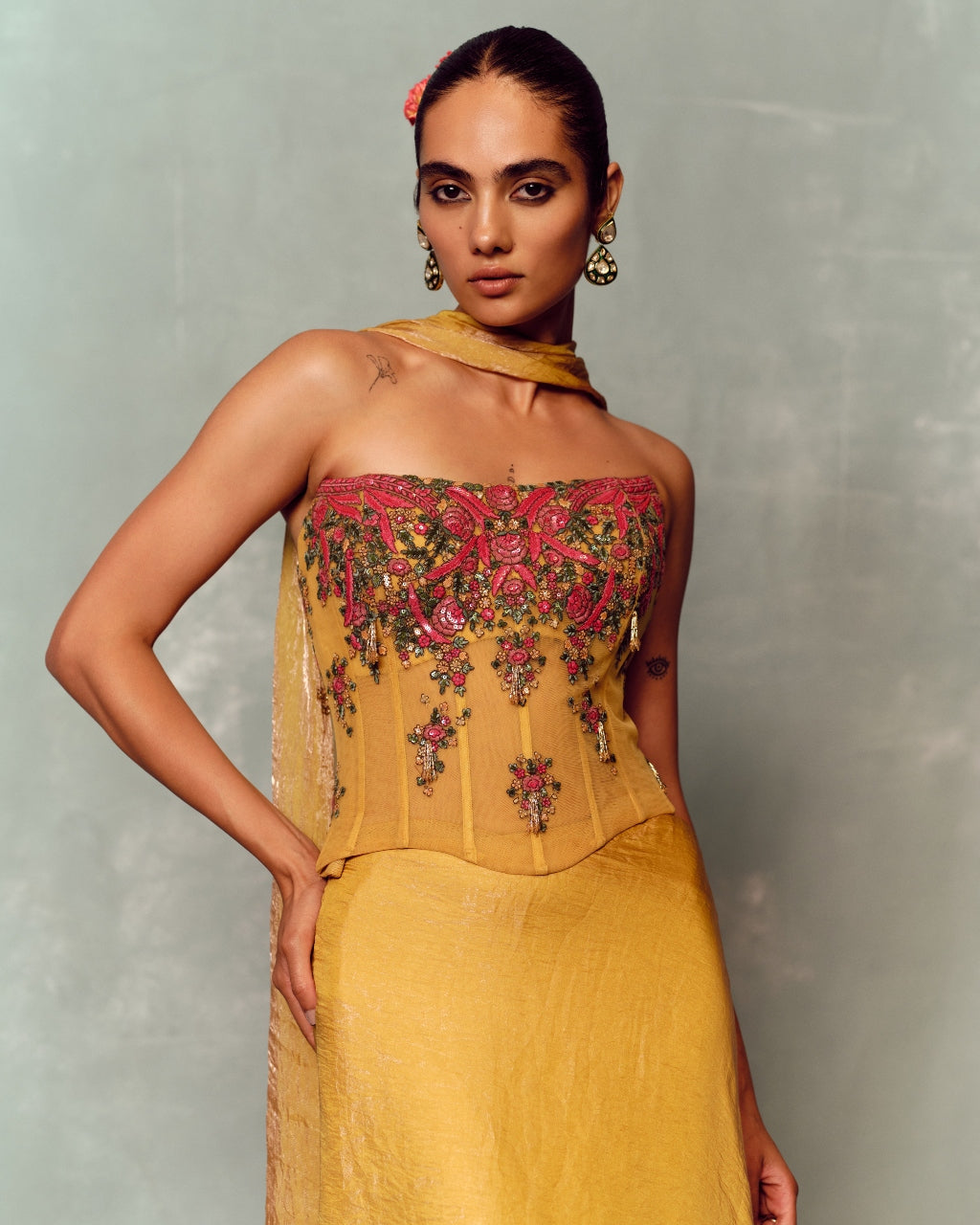 Soleil Bloom Corset And Skirt Set