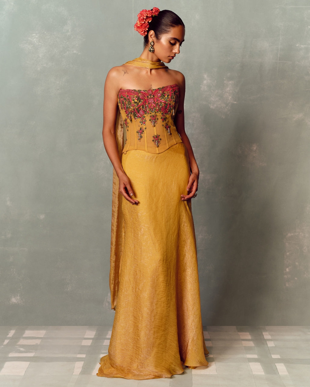 Soleil Bloom Corset And Skirt Set