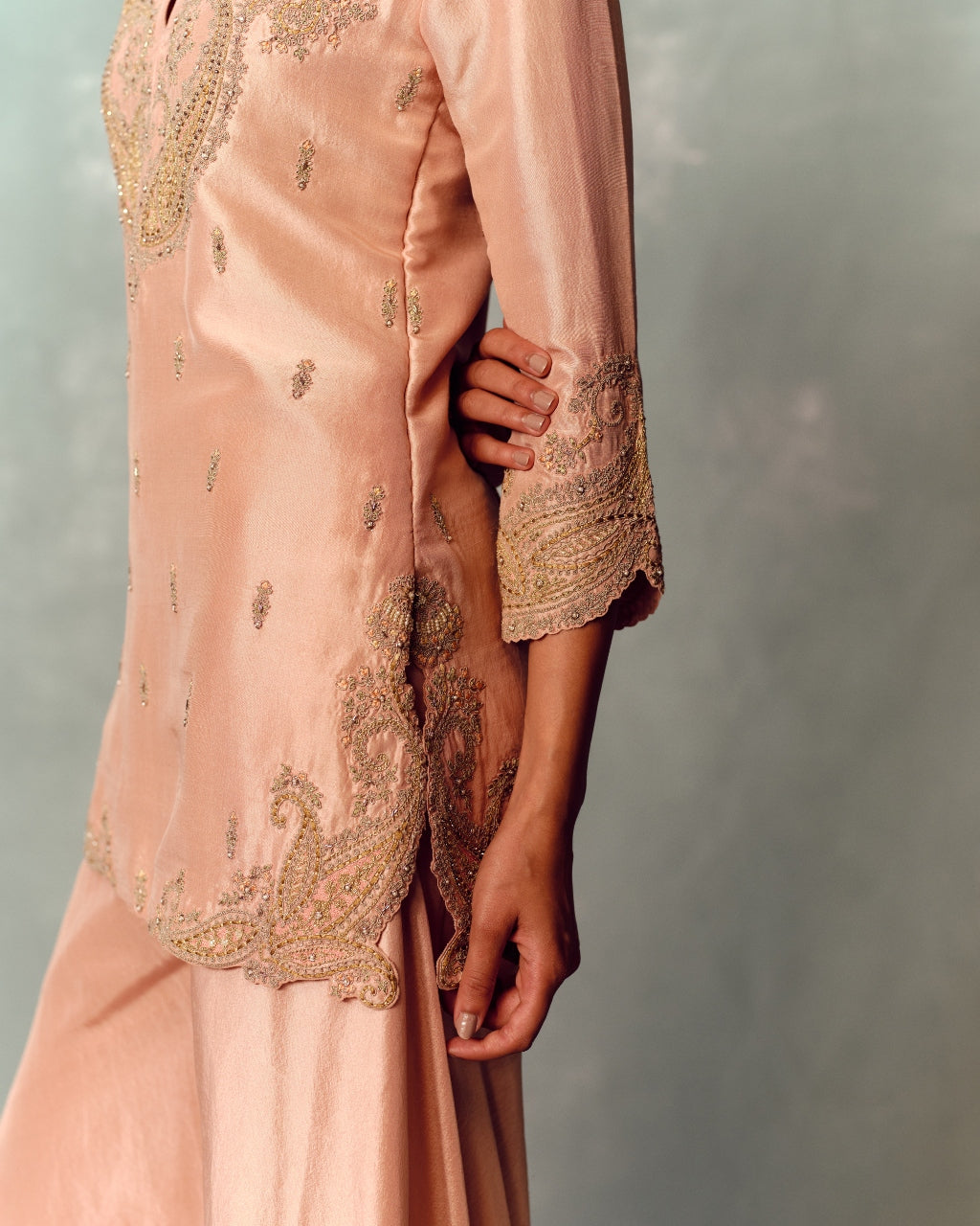 Rosé Lumière Sharara Set