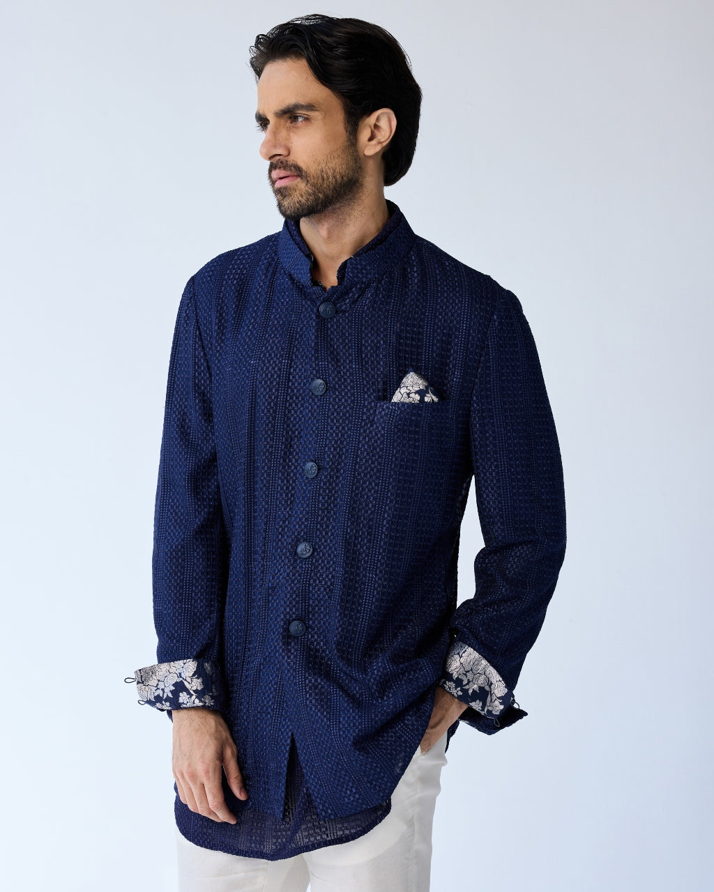 Chessboard Regular Bandhgala Set