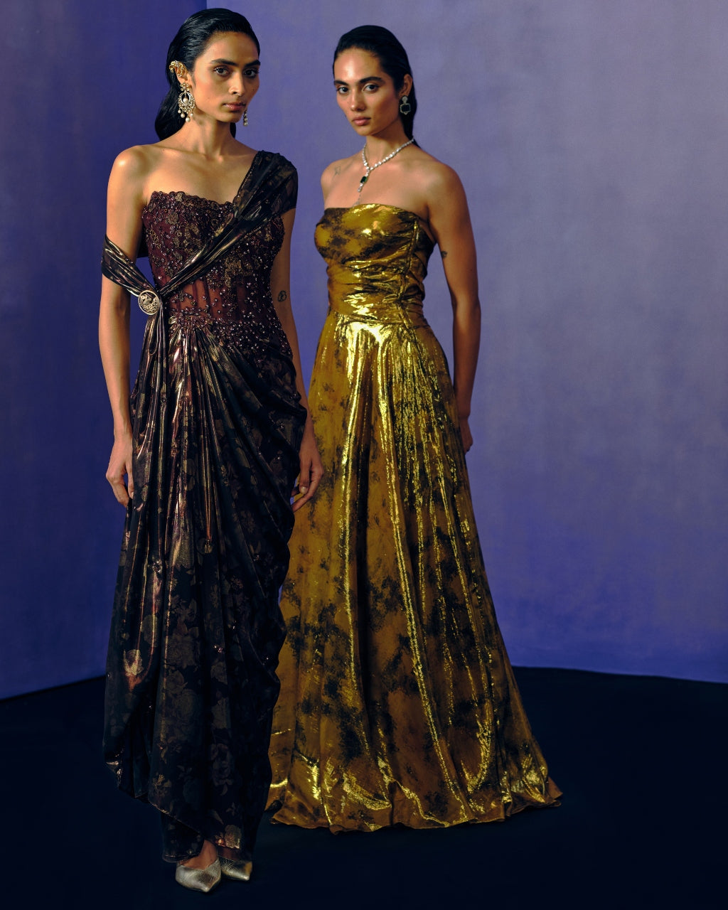 Smoked Bronze Evening Gown