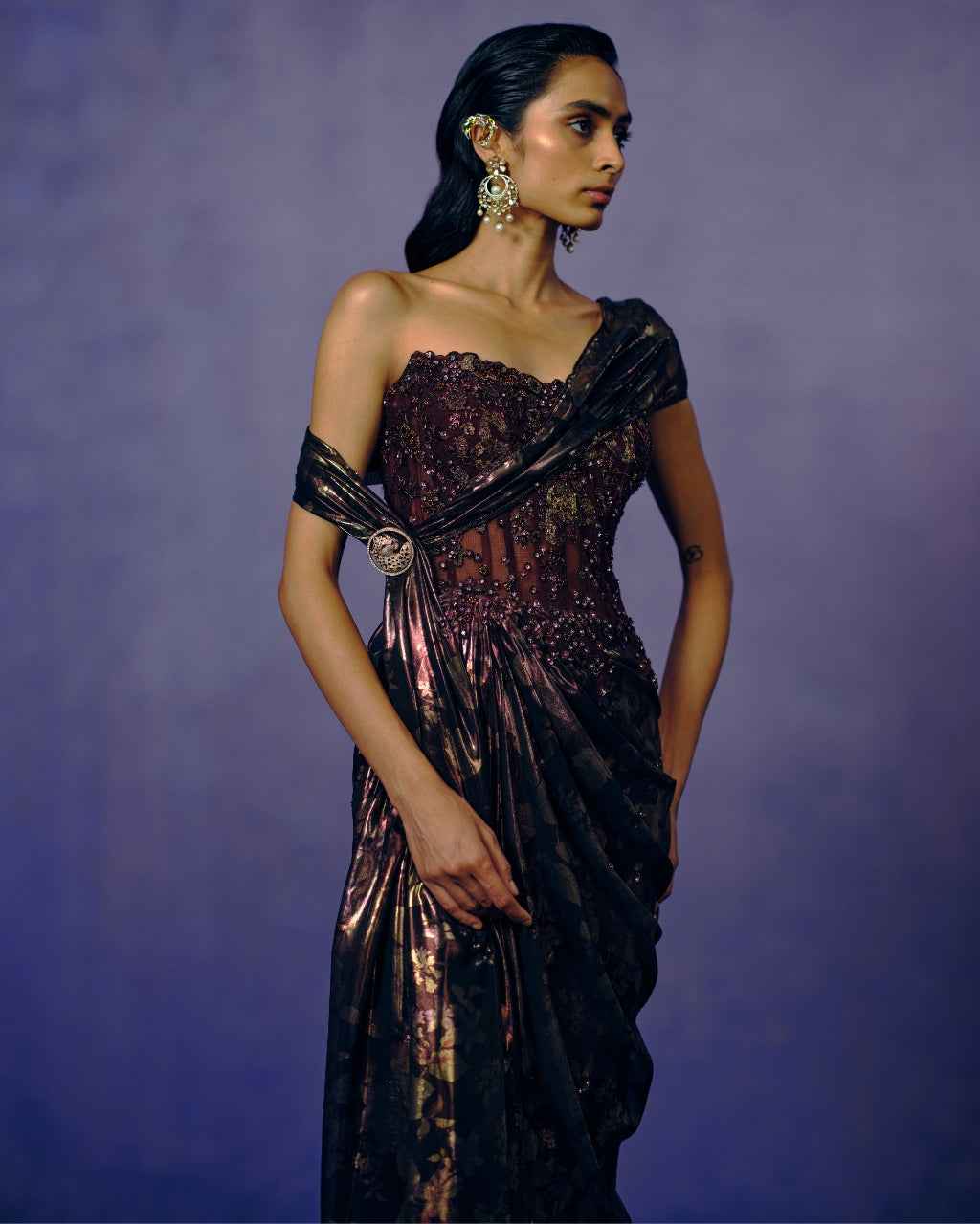 Smoked Bronze Evening Gown