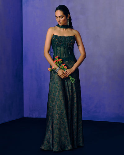 Verdant Muse Corset & Skirt Set