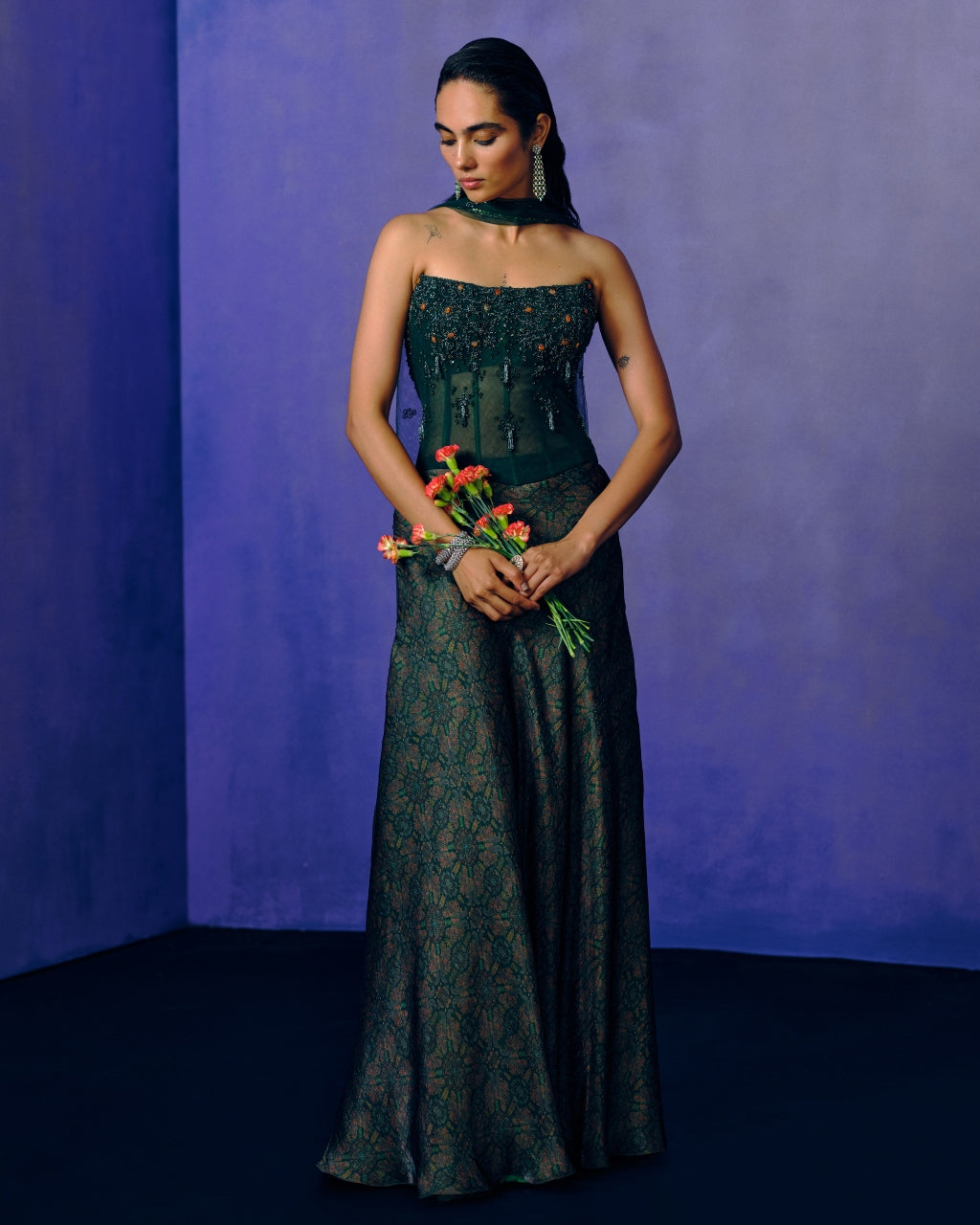 Verdant Muse Corset & Skirt Set
