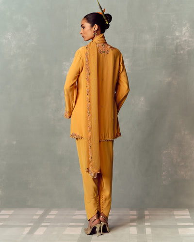 Sunlit Mango Kurta And Salwar Set