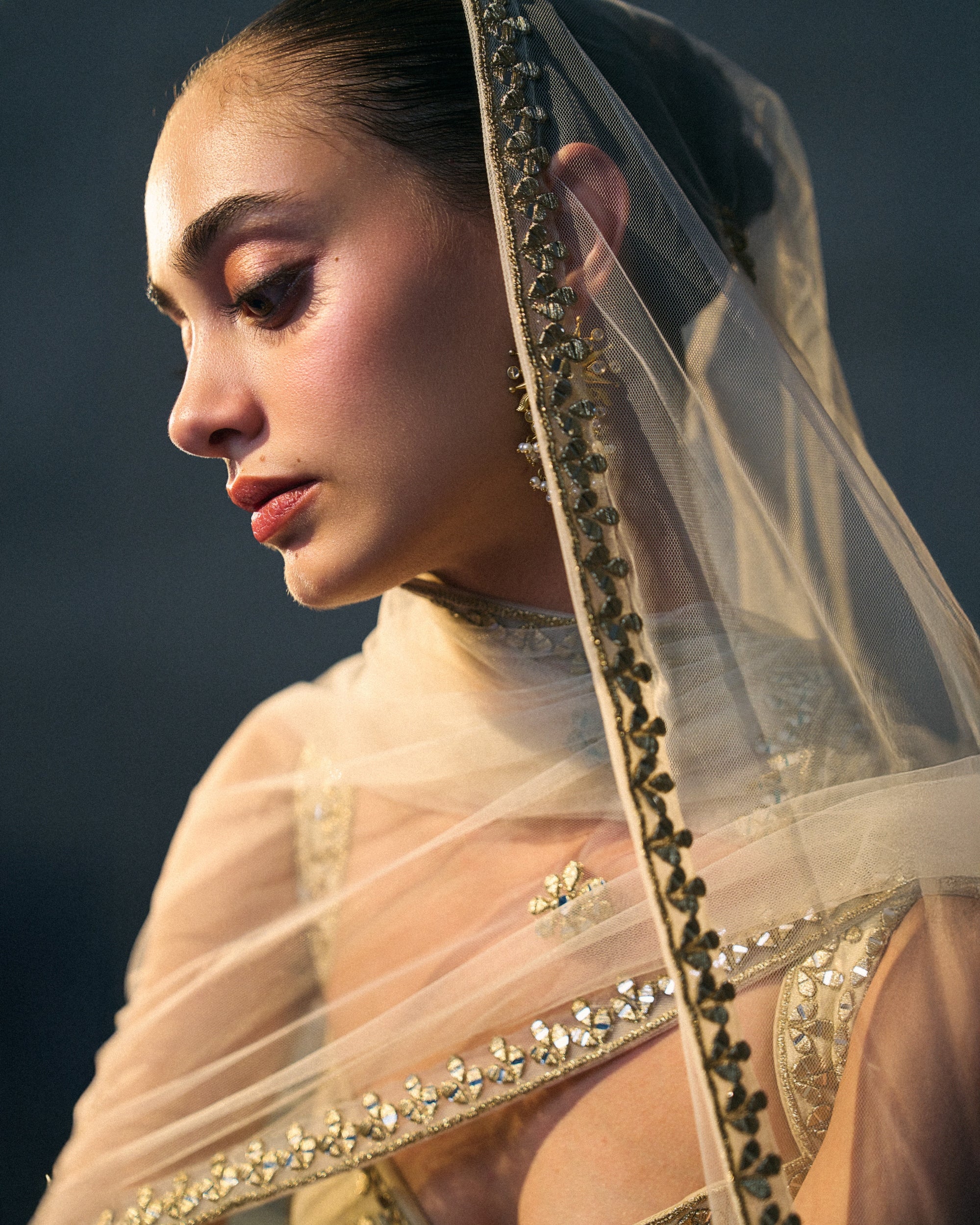 Gold Benarasi Festive Lehenga Set