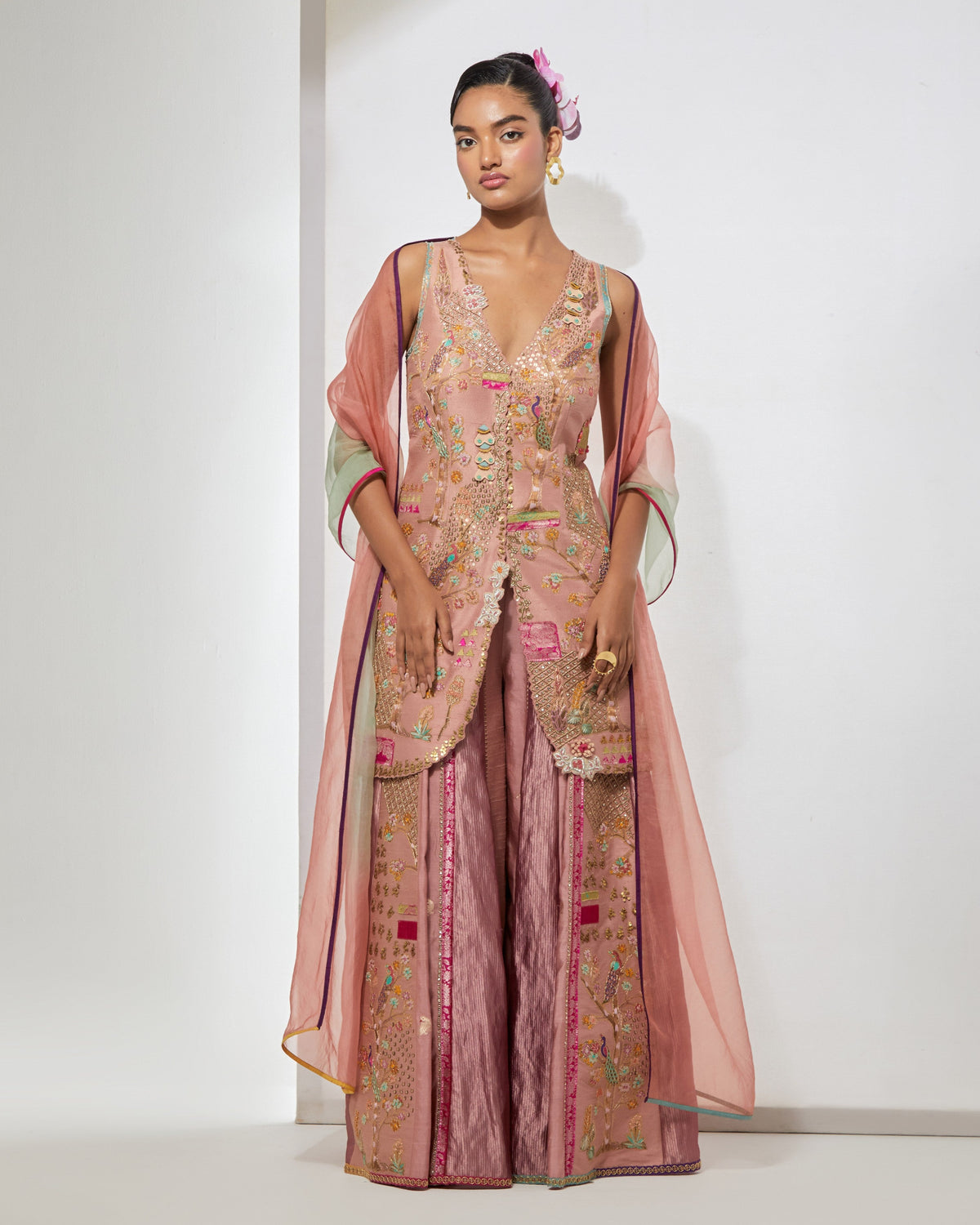Blush Pink Sharara Set